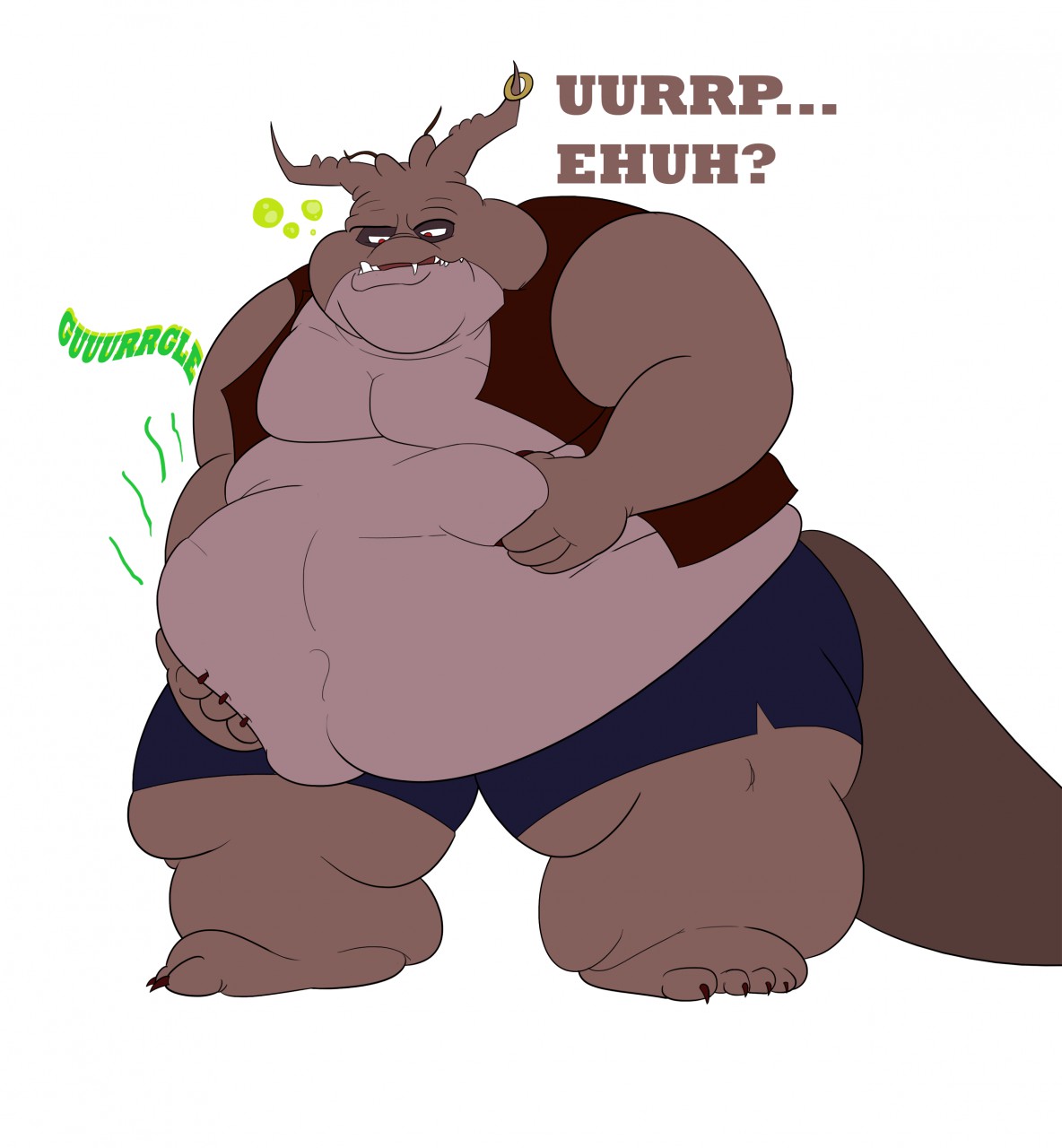 Commission: Grewnge Gets Big(ger) 1/4 by Fang-Wolf -- Fur Affinity [dot] net