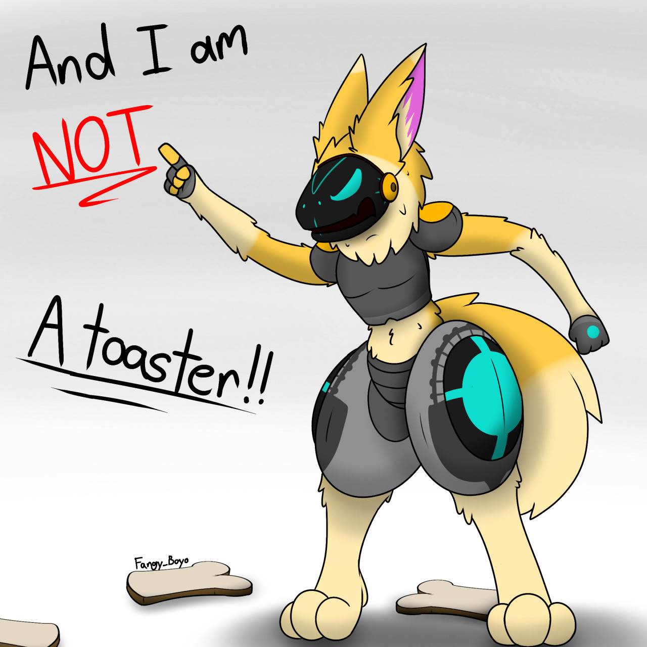 I drew a protogen but I altered some parts, is it allowed or should I scrap  it? : r/furry