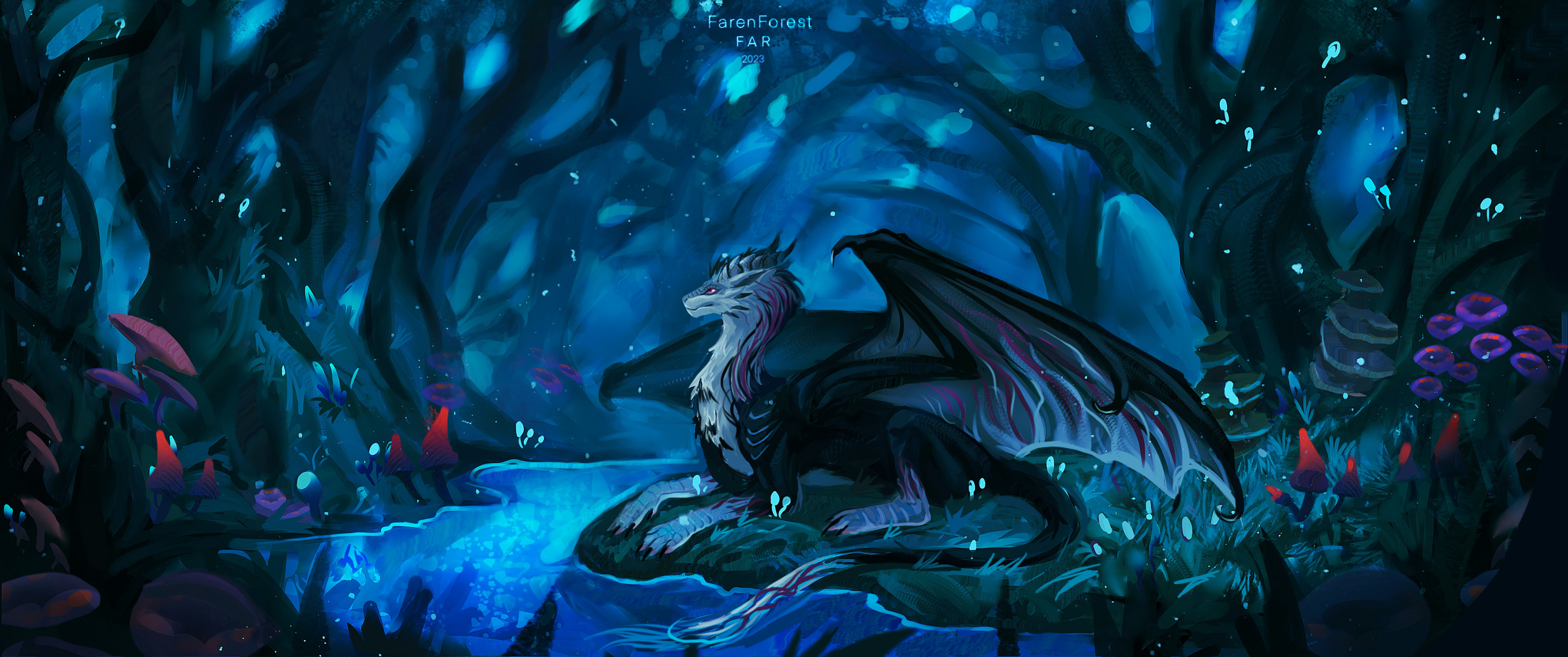 Bioluminescent Forest by FarenForest : r/ImaginaryDragons