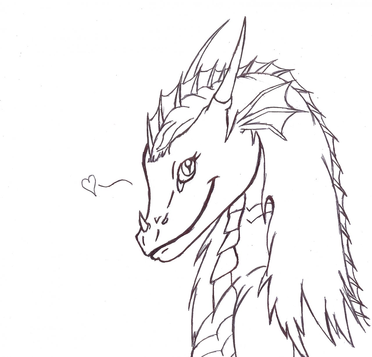Dragon Head One Continuous Line Drawing Stock Vector (Royalty Free)  2357293001 | Shutterstock