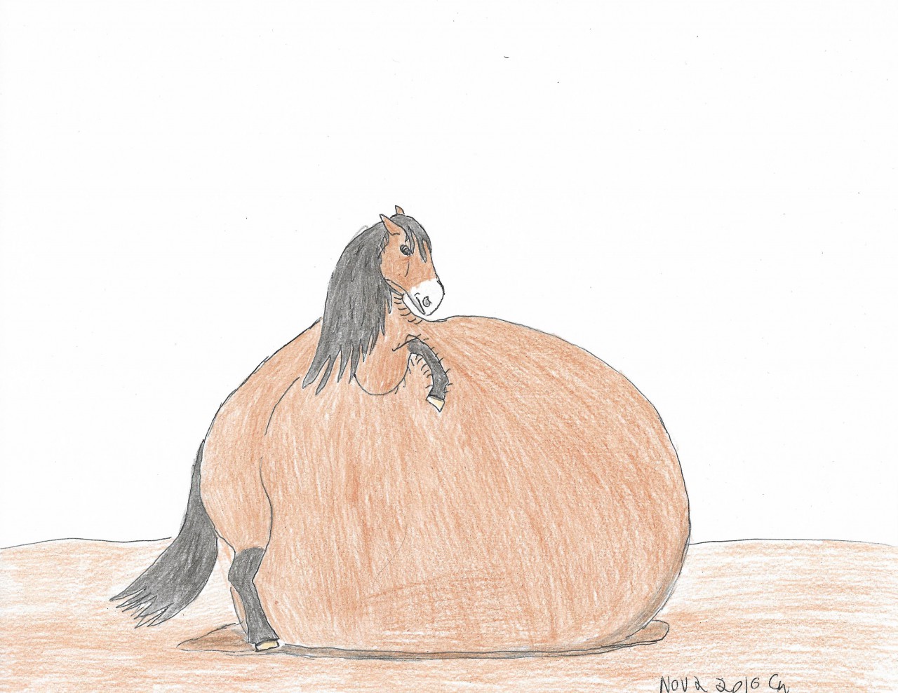 Fat Belly Horse by fatthoron2 -- Fur Affinity [dot] net