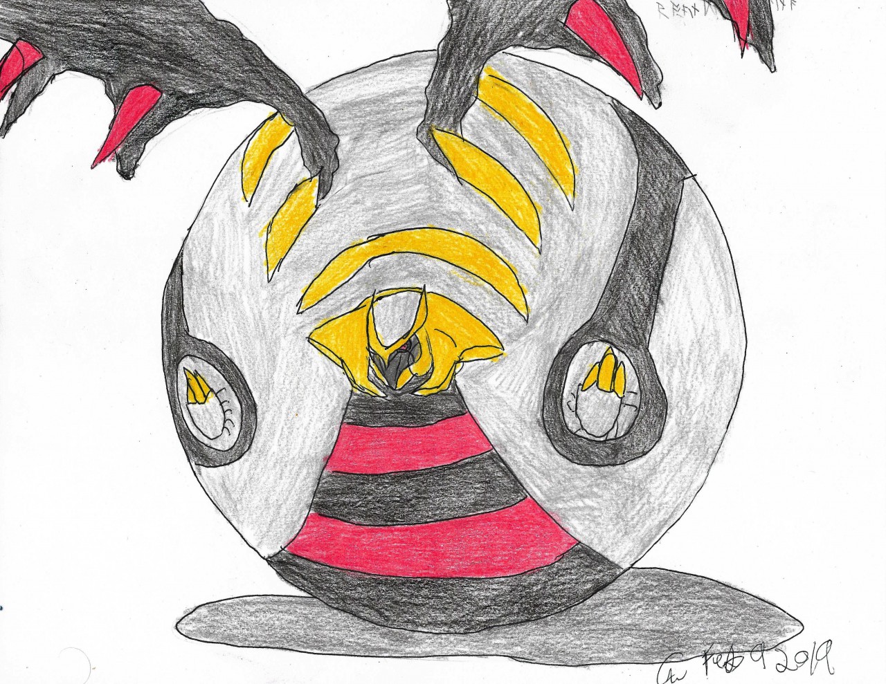 wingull and giratina (pokemon) drawn by rolloekaki