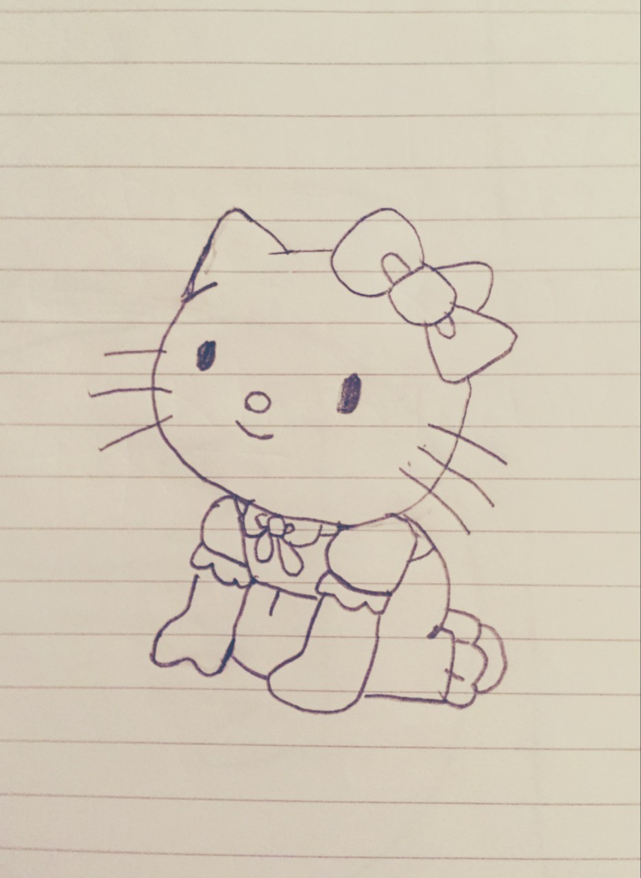 hello kitty pencil drawings