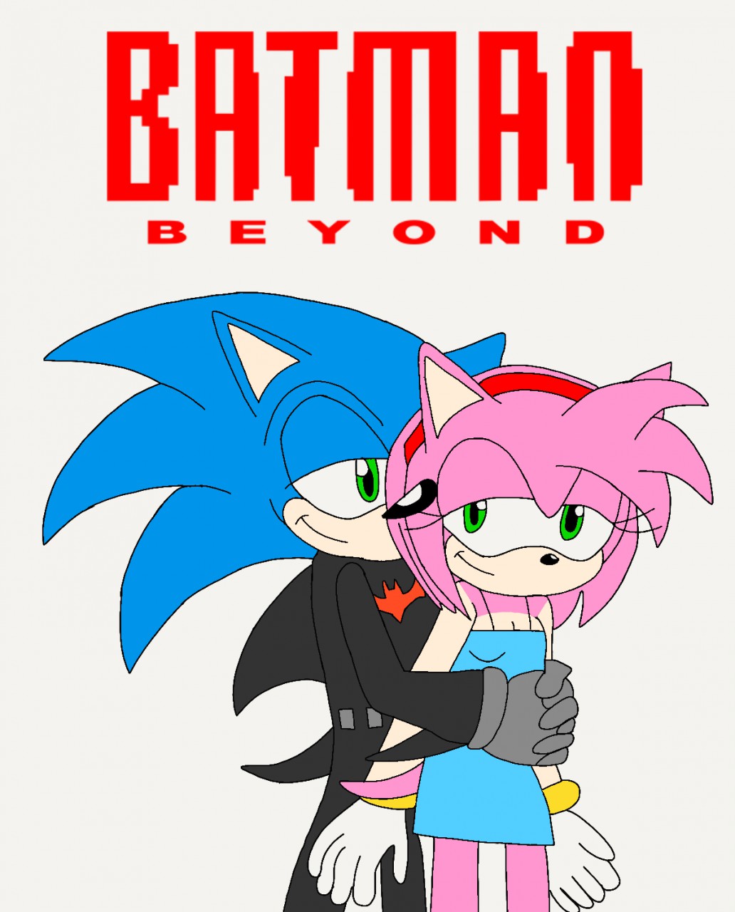 Sonic and Amy Rose in Batman Beyond by FaunaFox1 -- Fur Affinity [dot] net