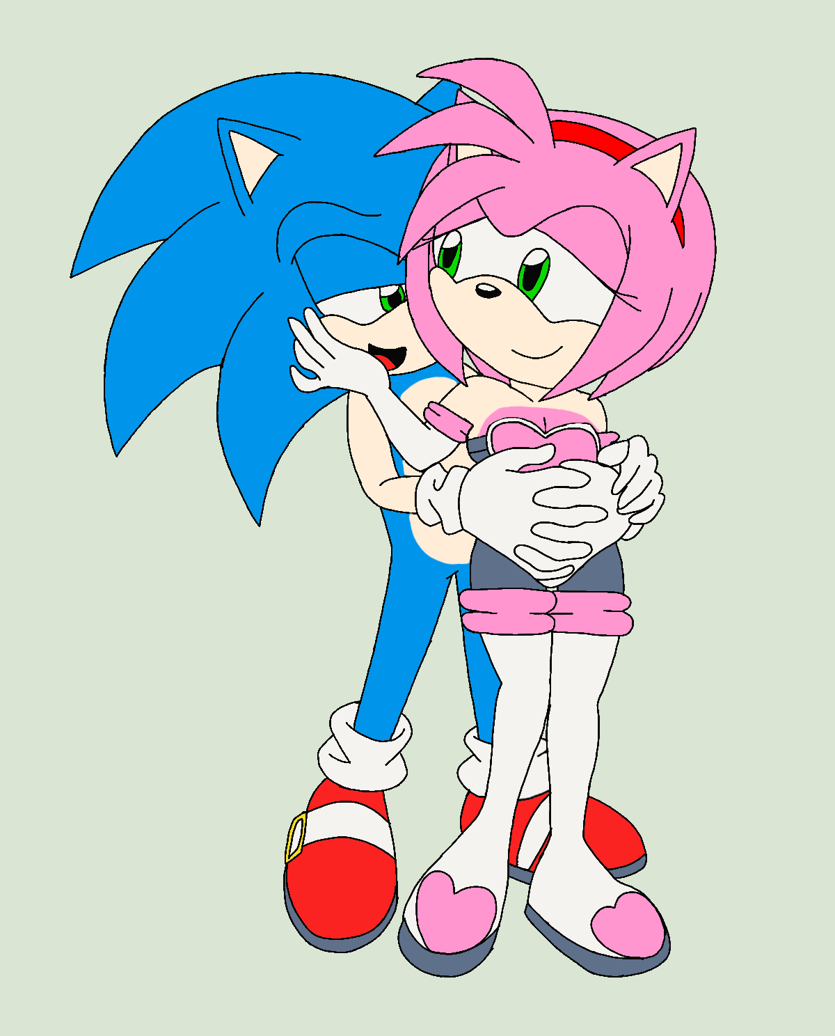 Sonic Meets Amy Rouge