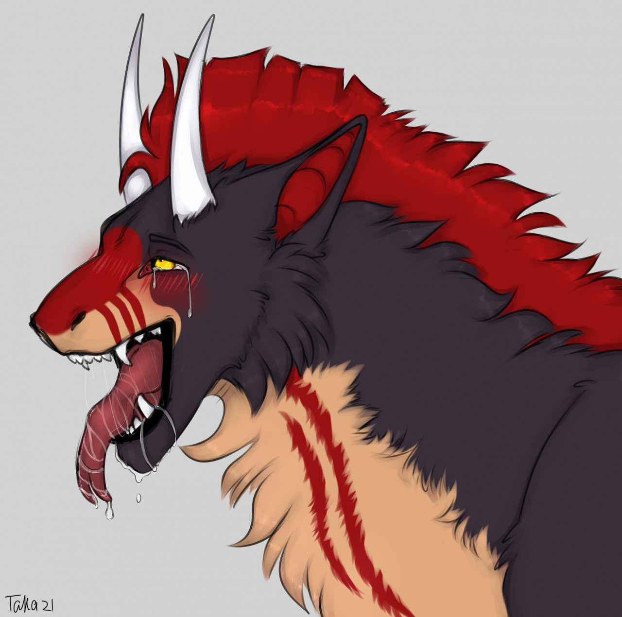 portrait Ohegao by Fauren -- Fur Affinity [dot] net