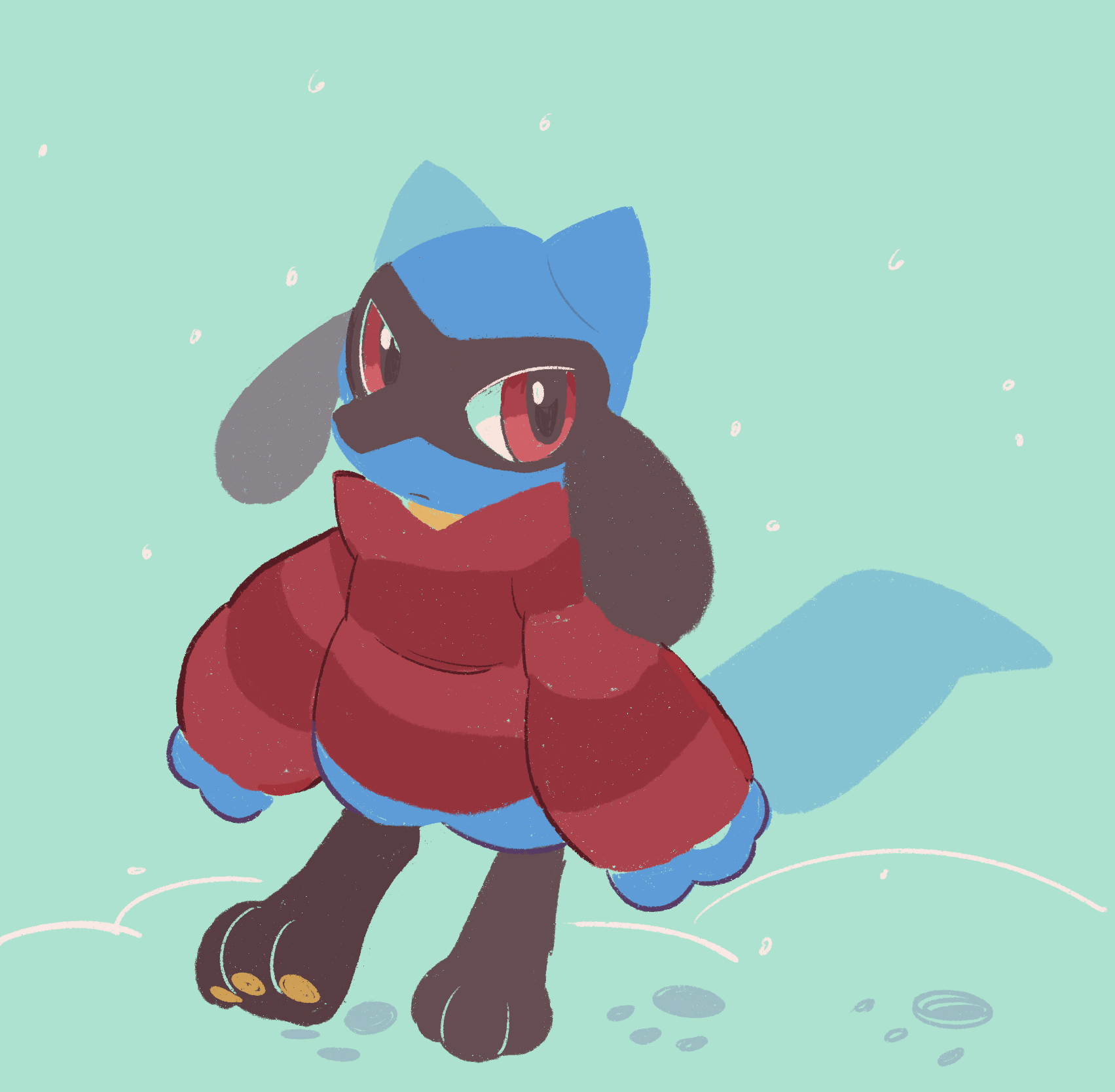 Riolu’s Snow Day