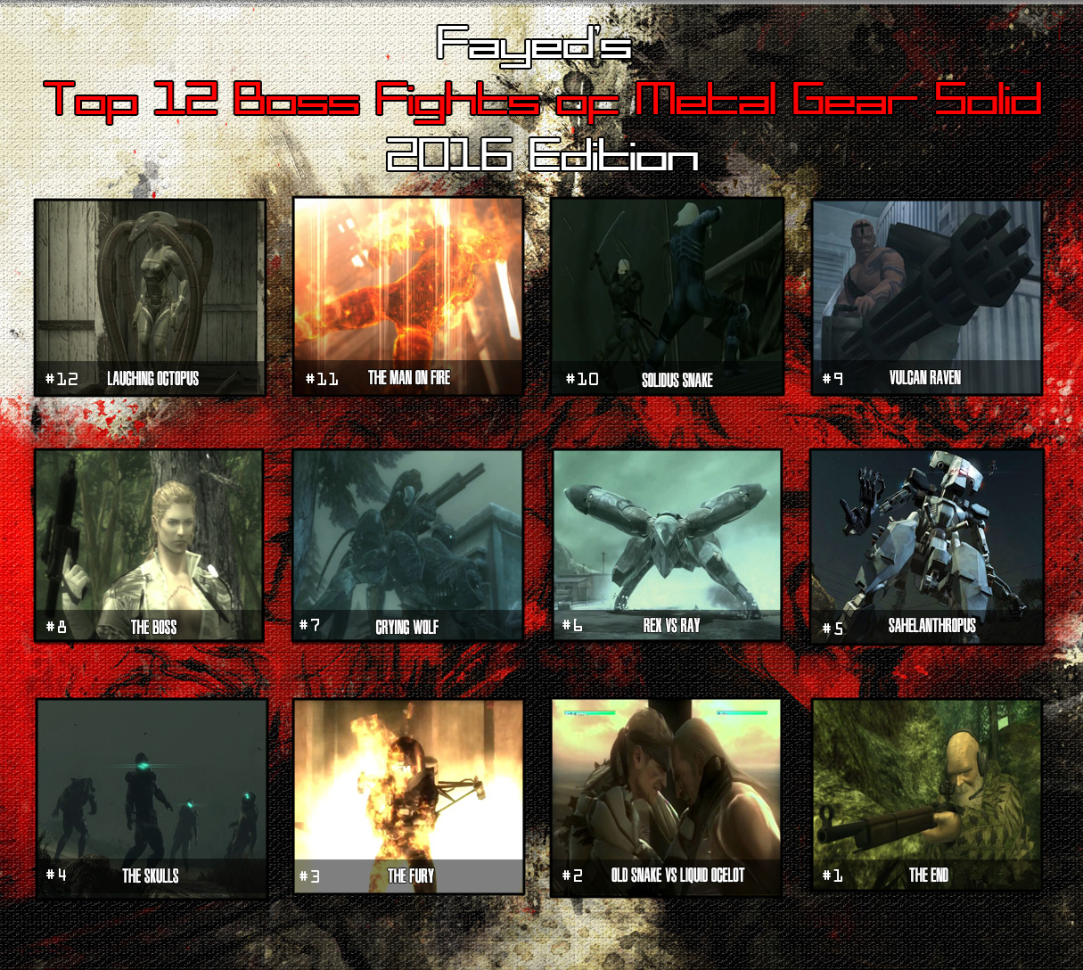 Metal Gear Solid: Strongest Human Bosses