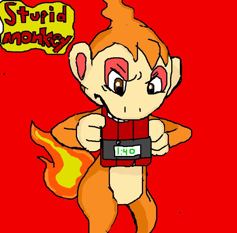 stupid monkey i mean chimchar. by fdrianna -- Fur Affinity [dot] net