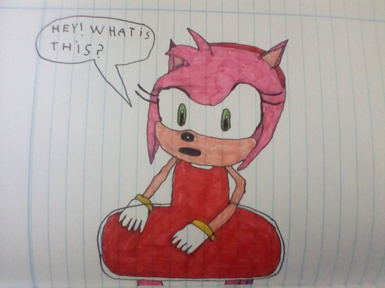 Amy Rose Getting Fat Commission 1/3 (Drawing) by feherdavid -- Fur Affinity  [dot] net