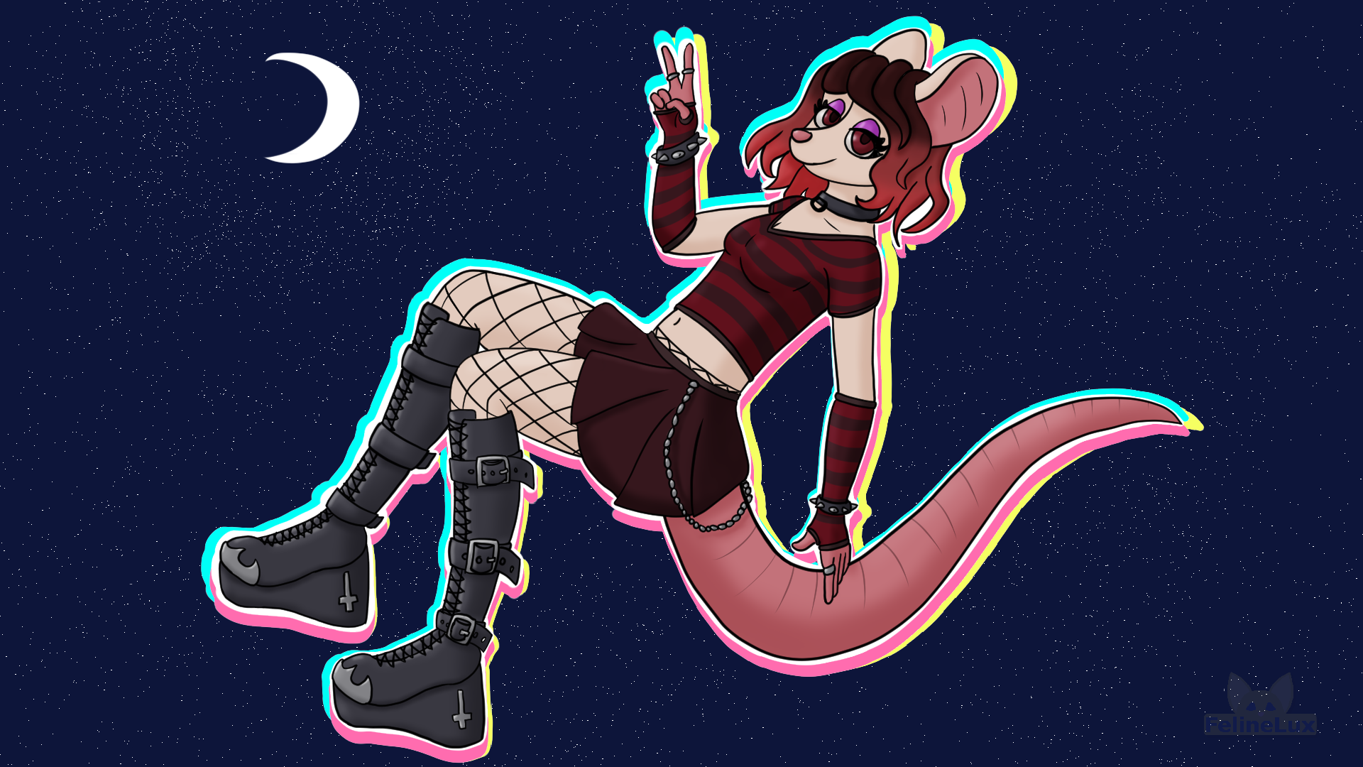 Goth Mouse by FelineLux -- Fur Affinity [dot] net