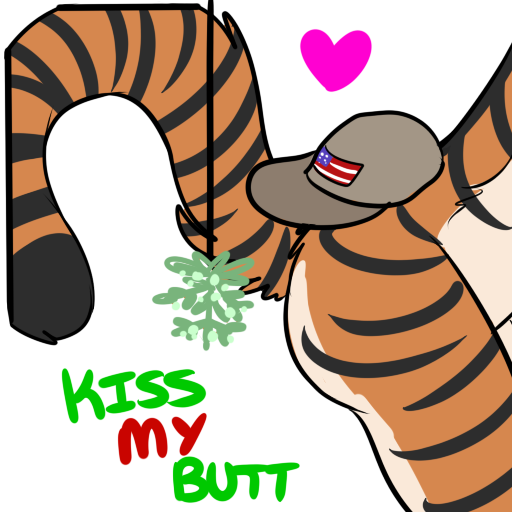 kiss my butt cartoon