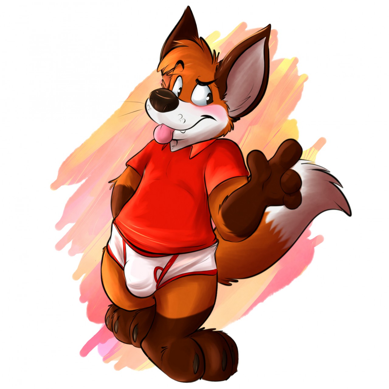 Fox in undies by FenryPanda -- Fur Affinity [dot] net