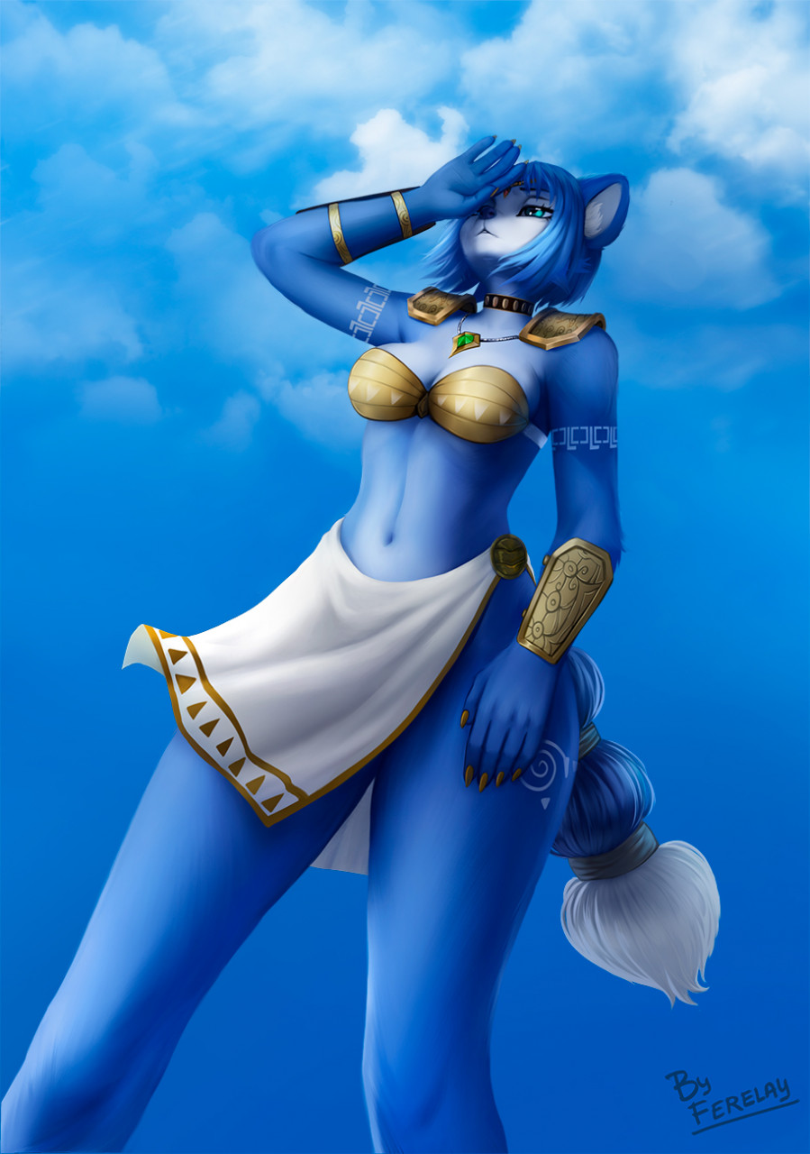 Krystal fan art star fox by FERELAY_RislZXC -- Fur Affinity [dot] net