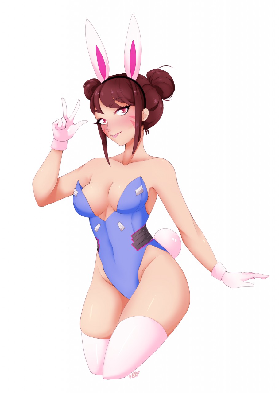 bunny dva by fernybee -- Fur Affinity [dot] net