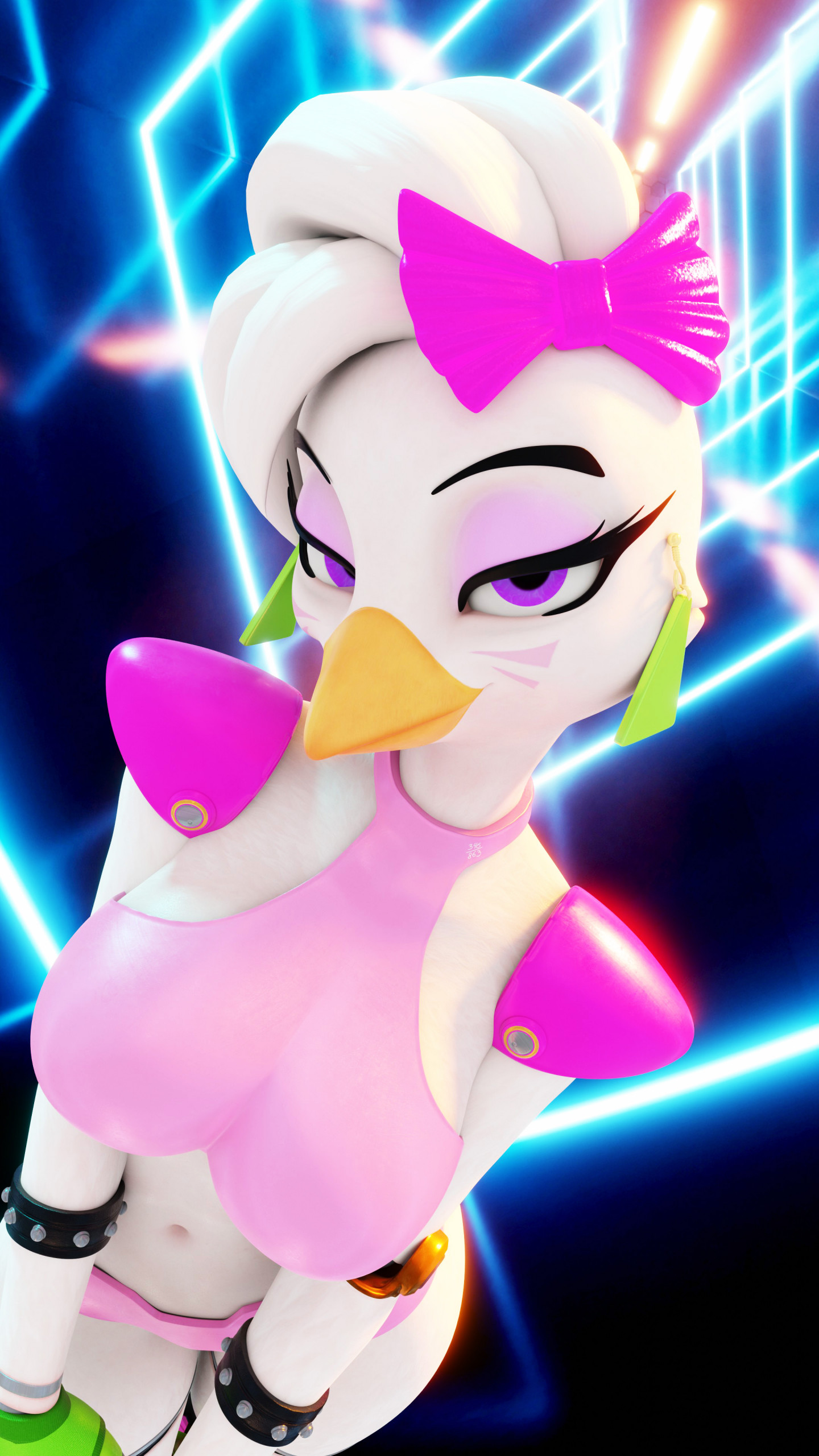 Render Binge 17 - Chica 1/4 by Fever-Dreamer -- Fur Affinity [dot] net