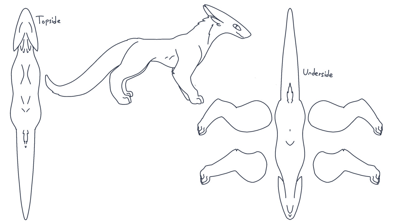 Quadruped Canary Base by Fiaskers -- Fur Affinity [dot] net