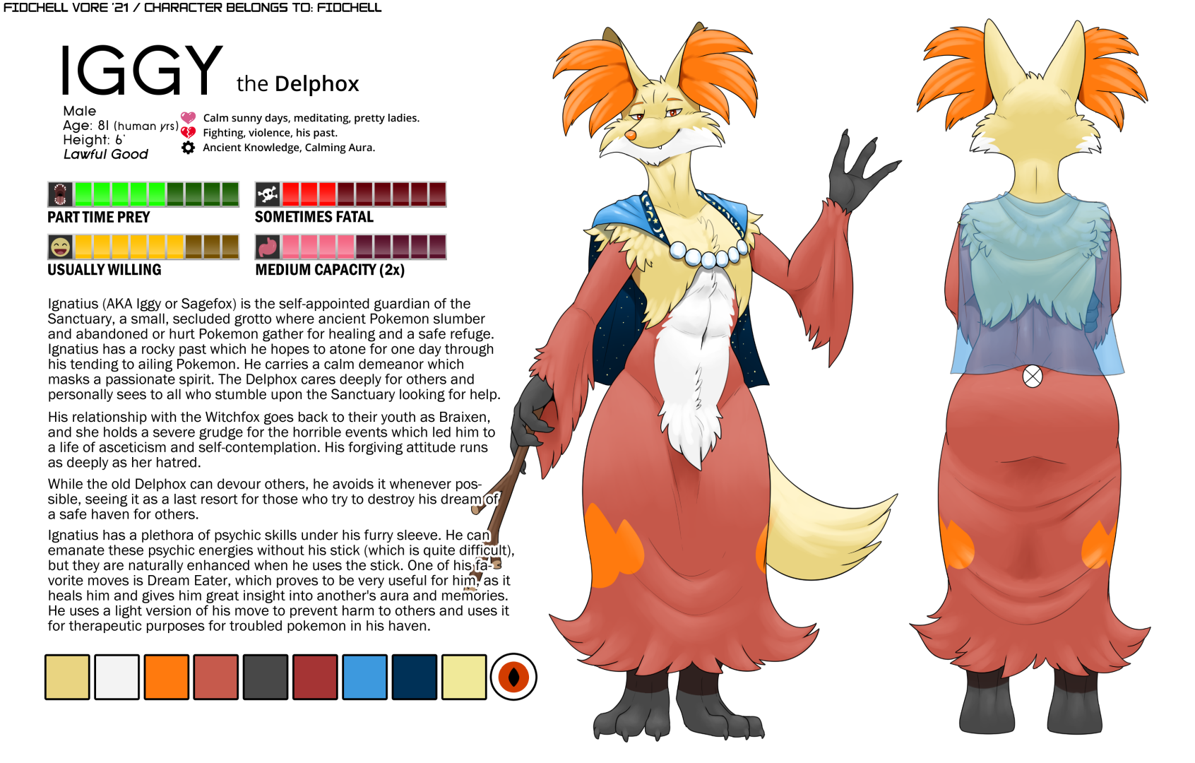 Vore Reference - Iggy by FidchellVore -- Fur Affinity [dot] net