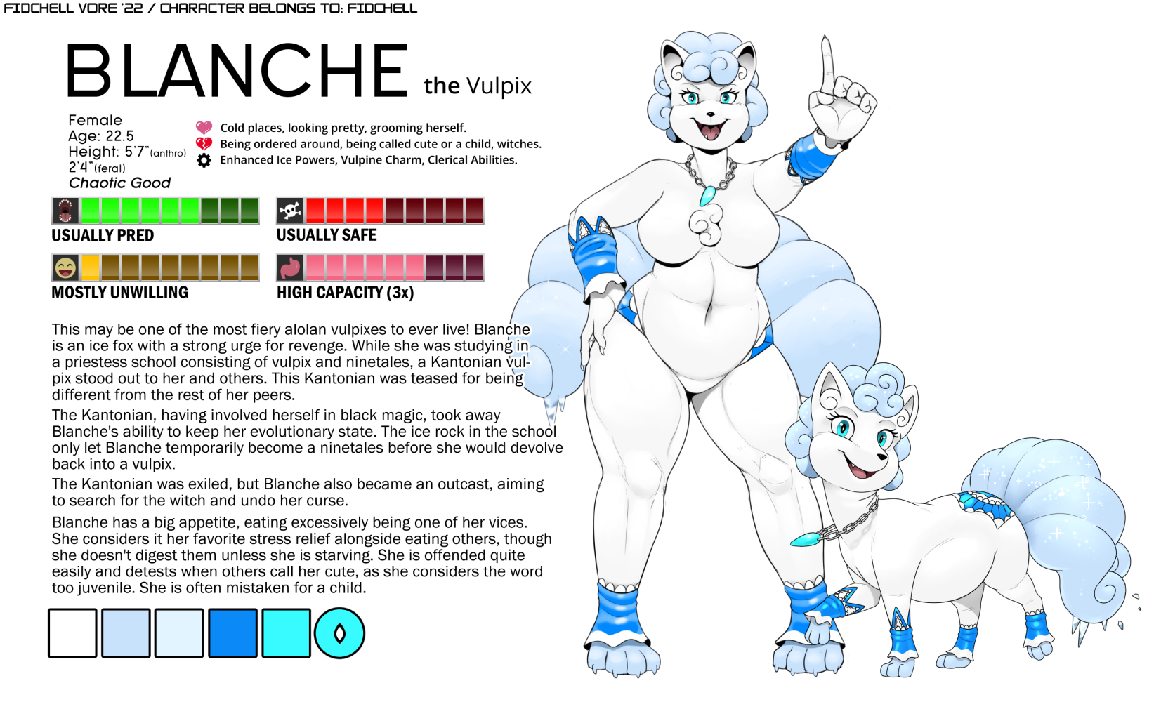 Vore Reference - Blanche by FidchellVore -- Fur Affinity [dot] net