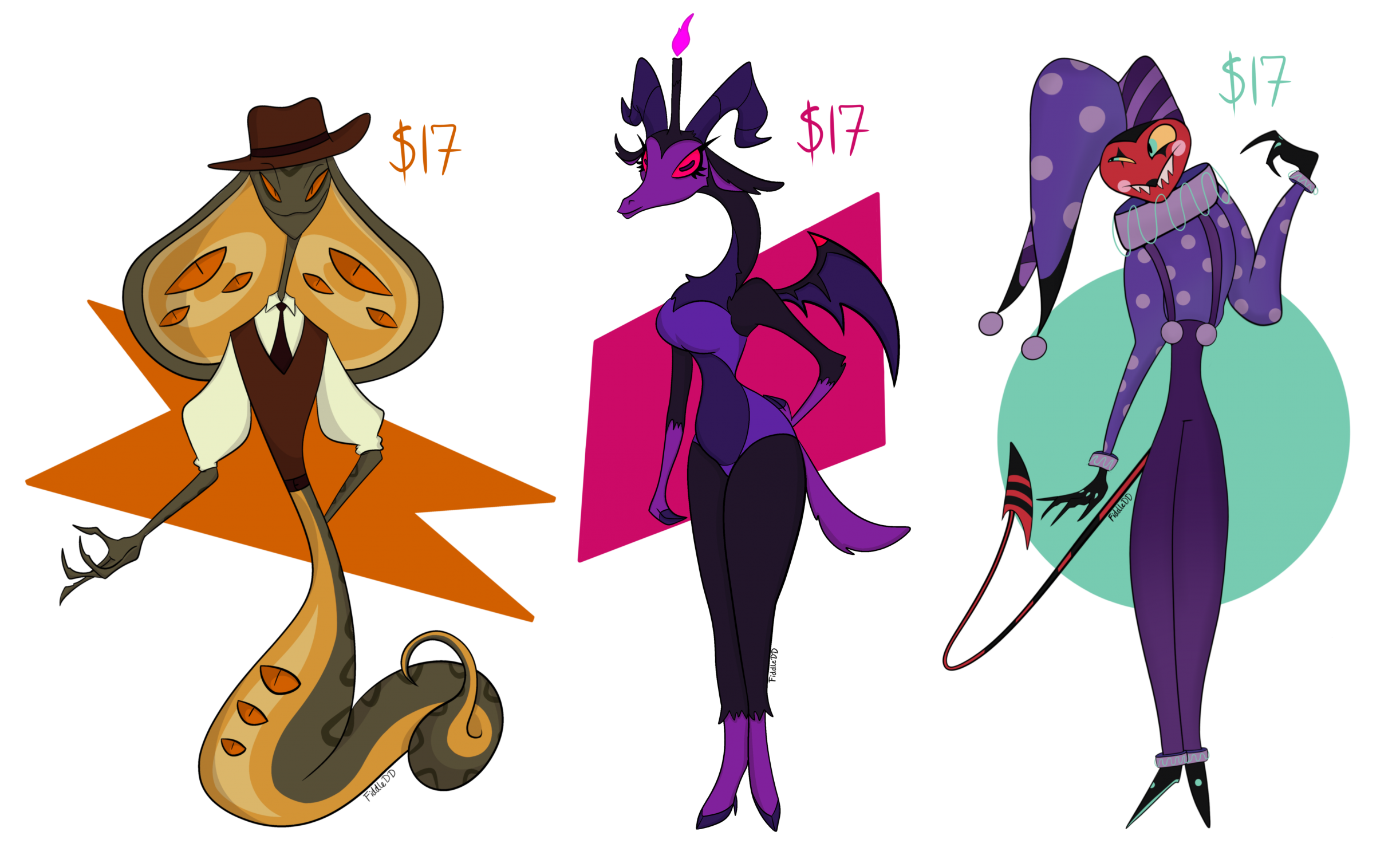 Helluva Boss/Hazbin Hotel Adopts [OPEN 2/3] by FiddleDD -- Fur Affinity  [dot] net