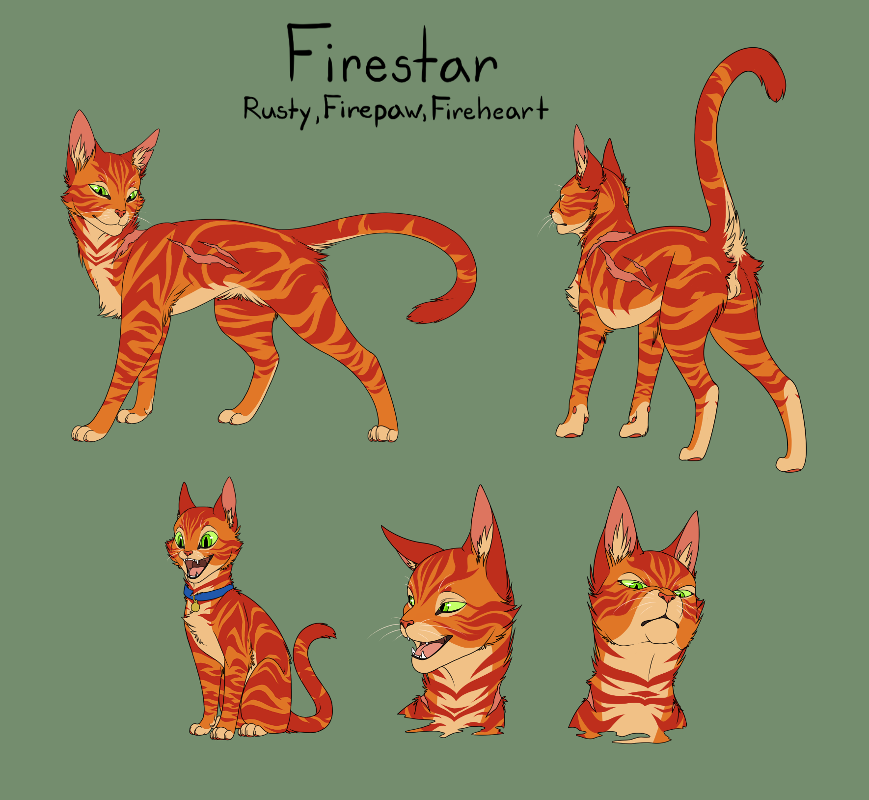 Fireheart Warrior Cats - Firestar Warriors - Firepaw Book Series | Sticker