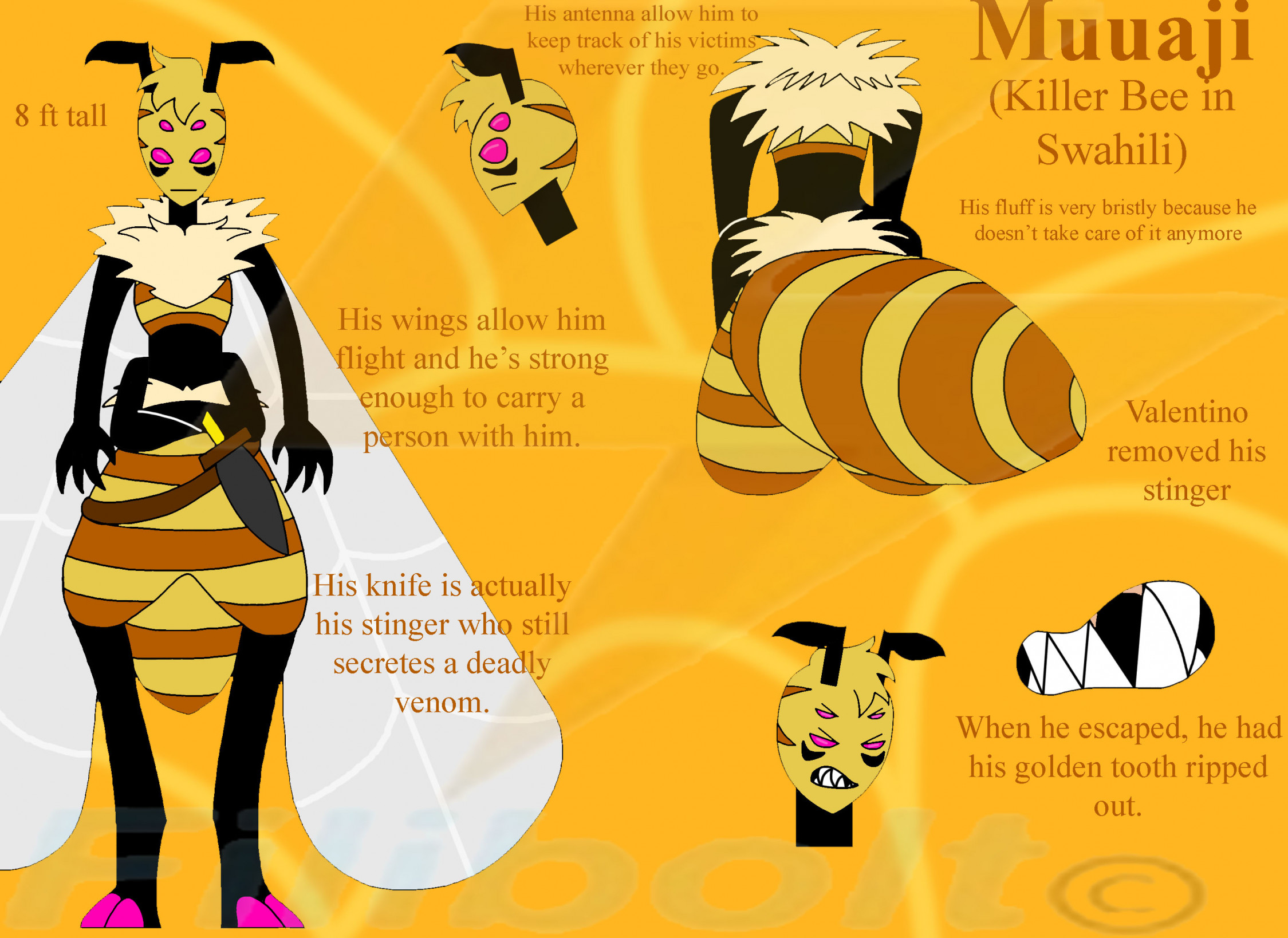 Killer Bee Hazbin OC by Filibolt -- Fur Affinity [dot] net