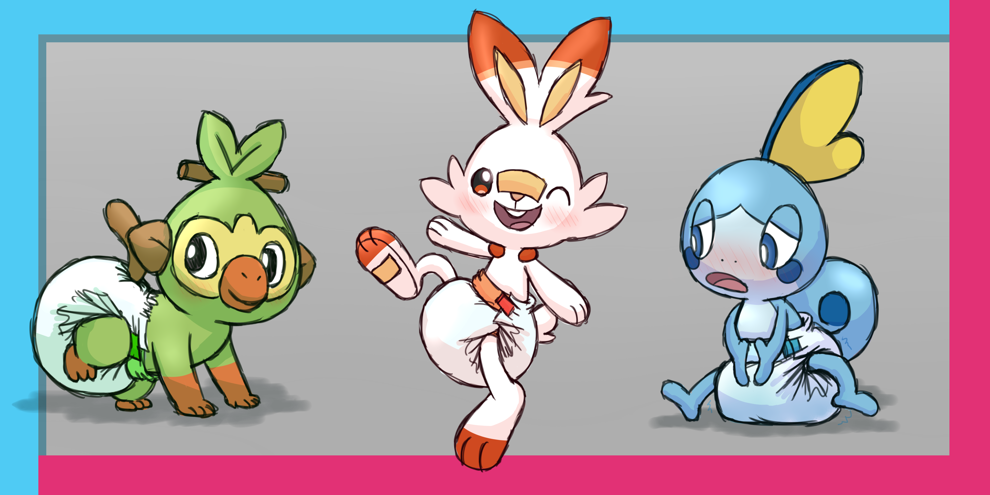 Pokemon Sword Shield Starters By Fillyscoots42 Fur Affinity Dot Net