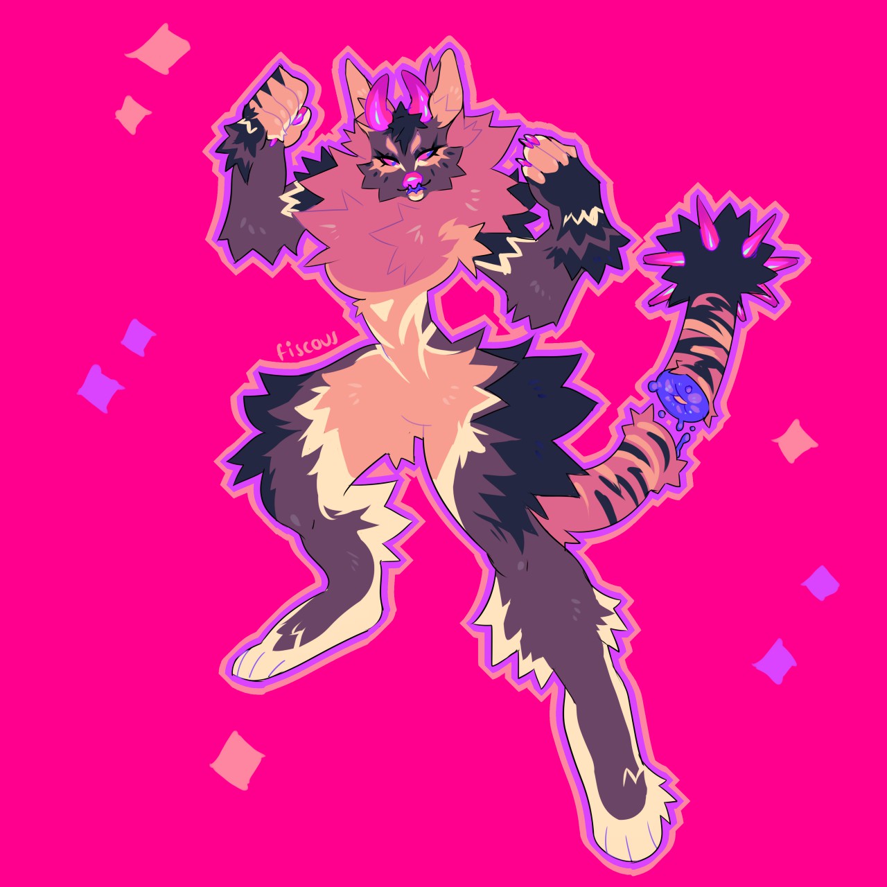 pink fight adopt -taken- by fiscous -- Fur Affinity [dot] net