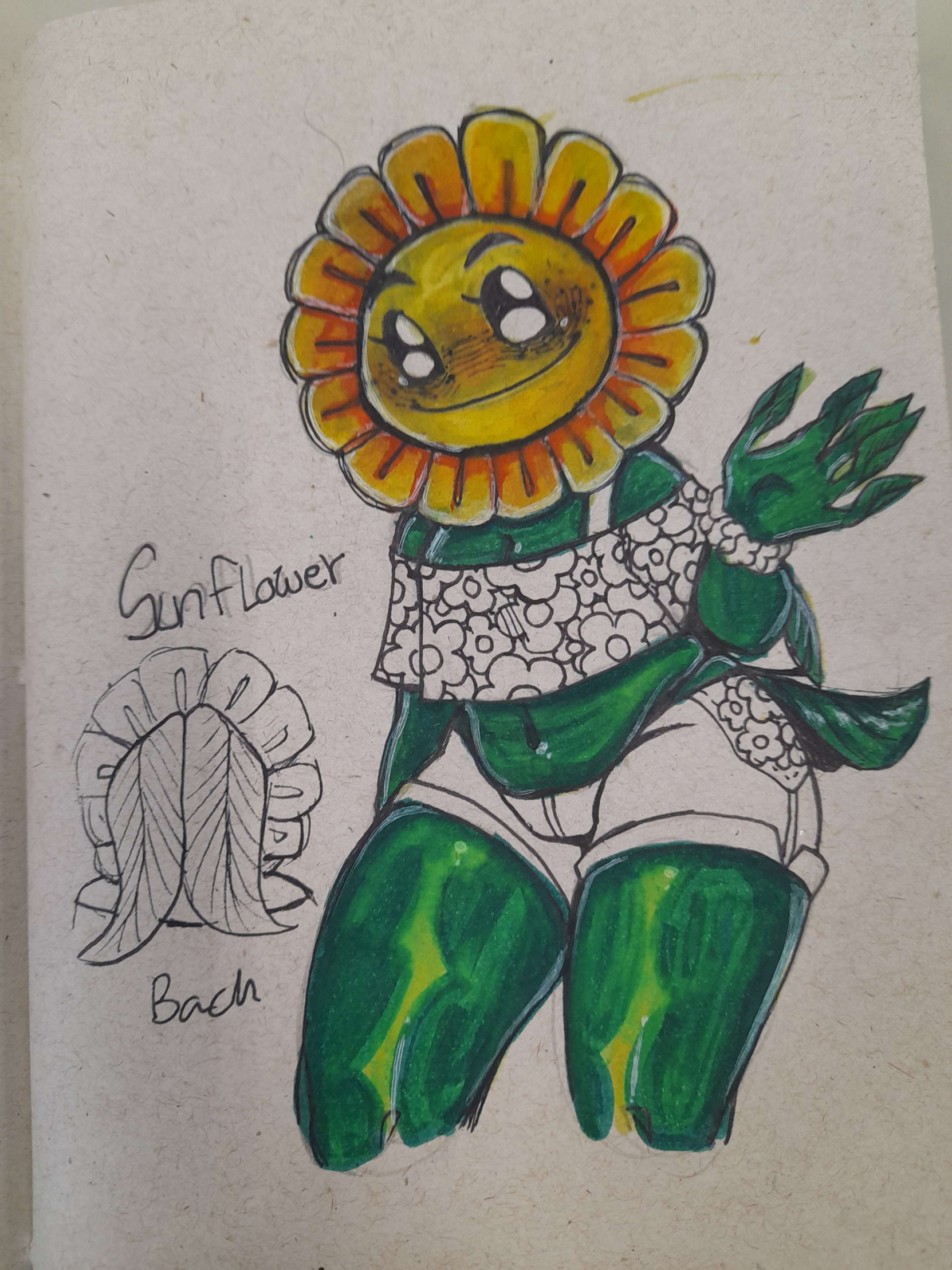 Sunflower - PvZ2 Fanart by HyperspacialArtist -- Fur Affinity [dot] net