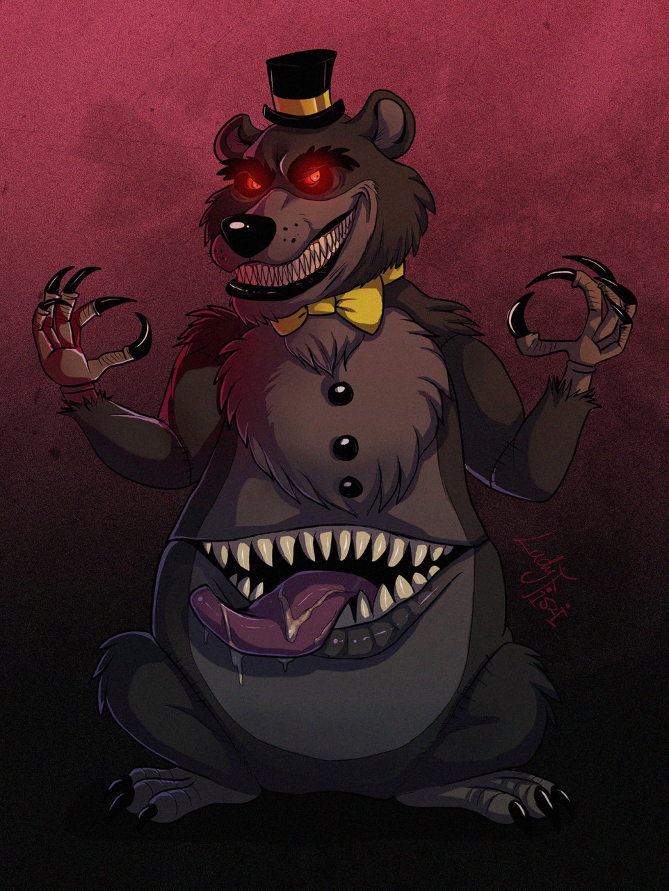 Nightmare from FNAF 4 by fiszi -- Fur Affinity [dot] net