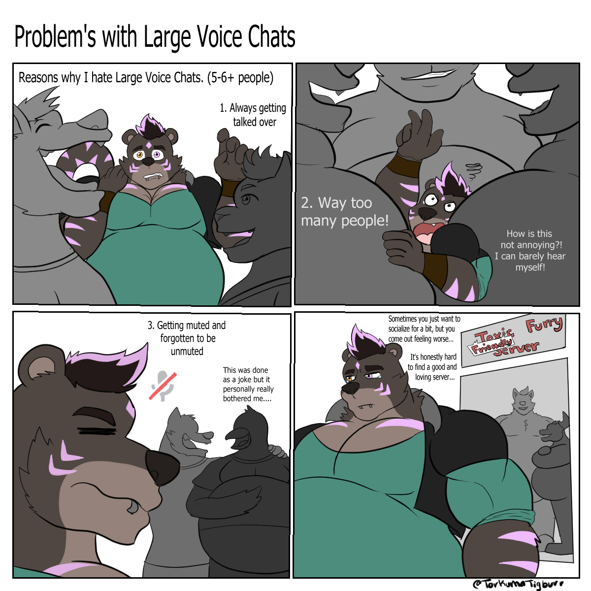 Problems with Large Voice Chats by FlamingTiger98 -- Fur Affinity [dot] net