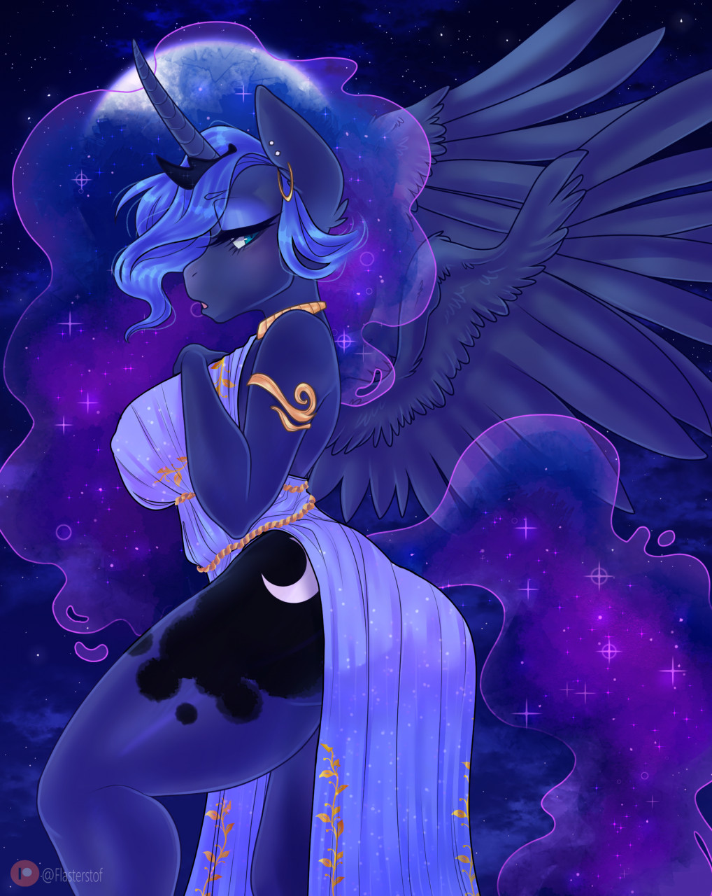 Princess Luna Pinup SFW by flasterstof -- Fur Affinity [dot] net