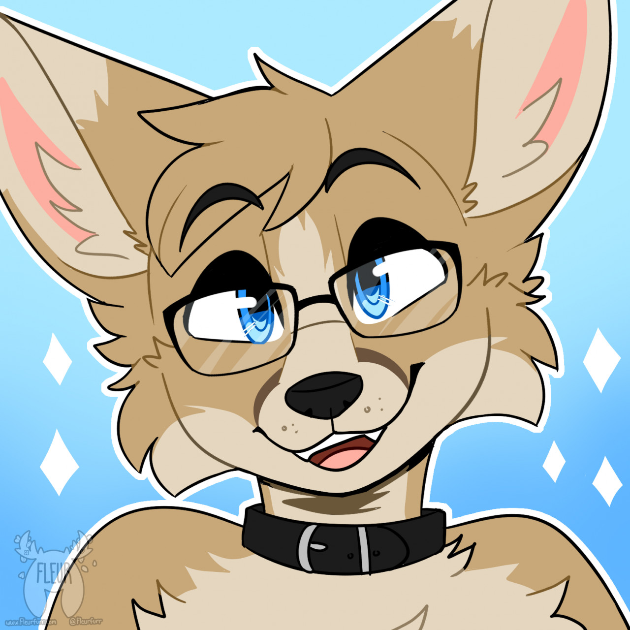 Black cat icon (Art by me: @Fleurfurr on twitter) : r/furry