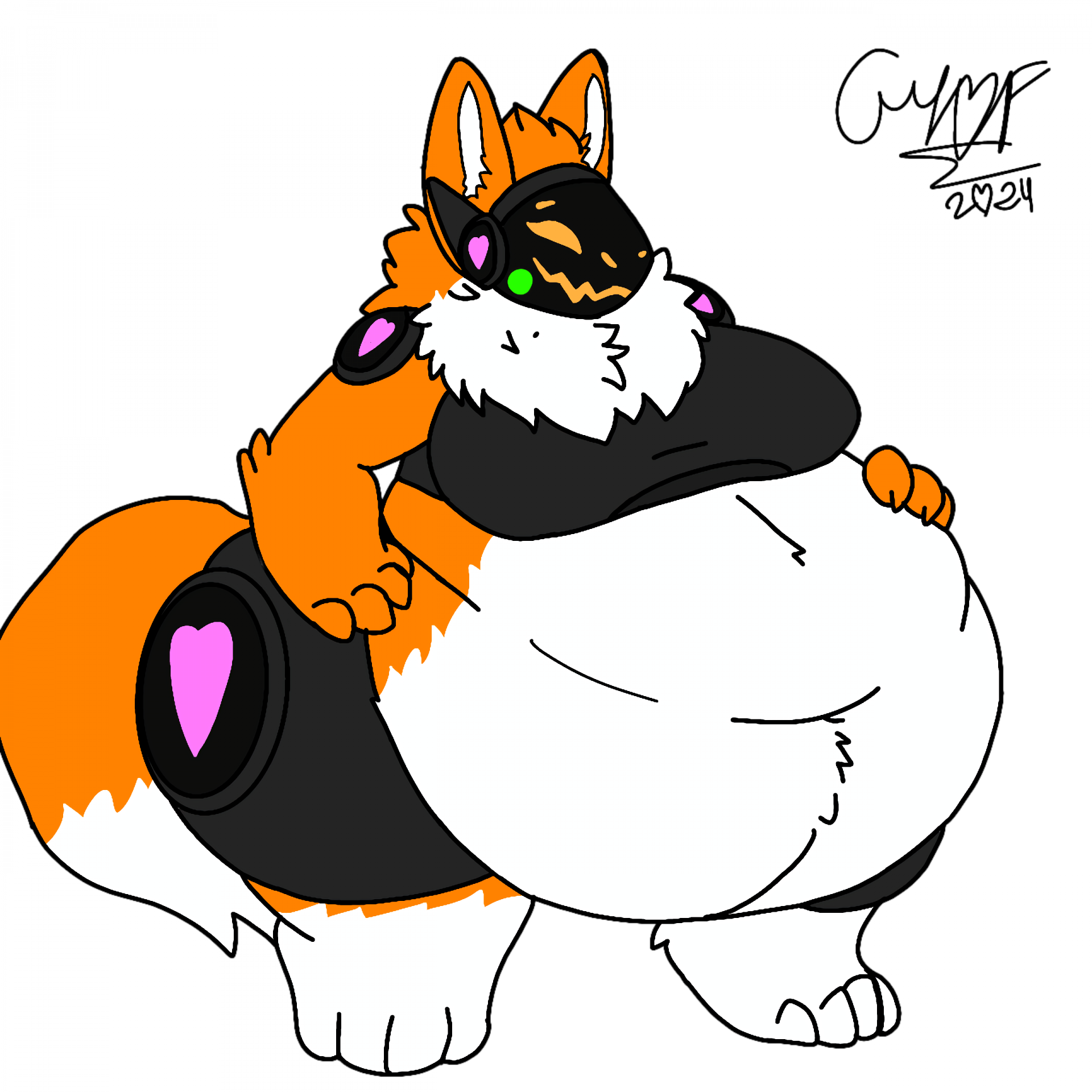 Fat furry fox