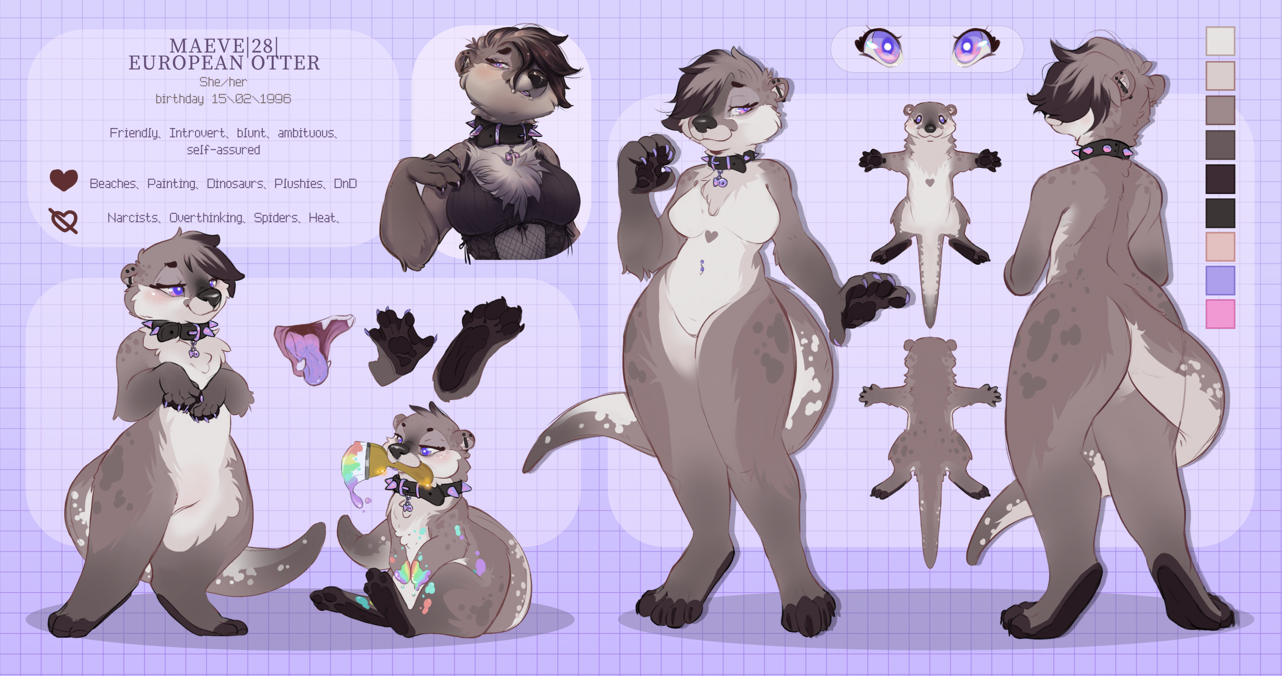 ❀❀(SFW) Maeve European Otter Refsheet❀❀