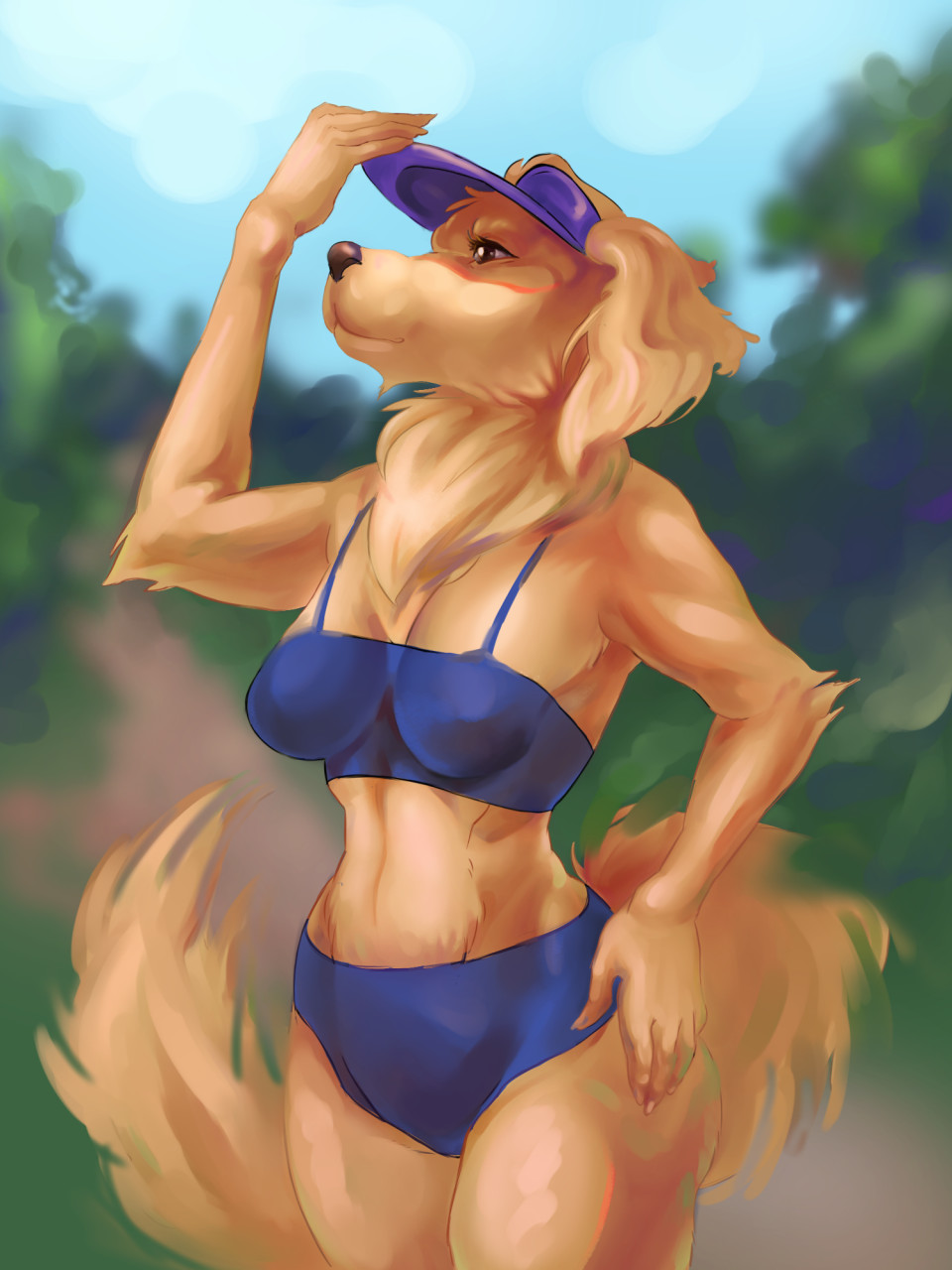 Summer Golden Retriever by FloowLait Fur Affinity dot net