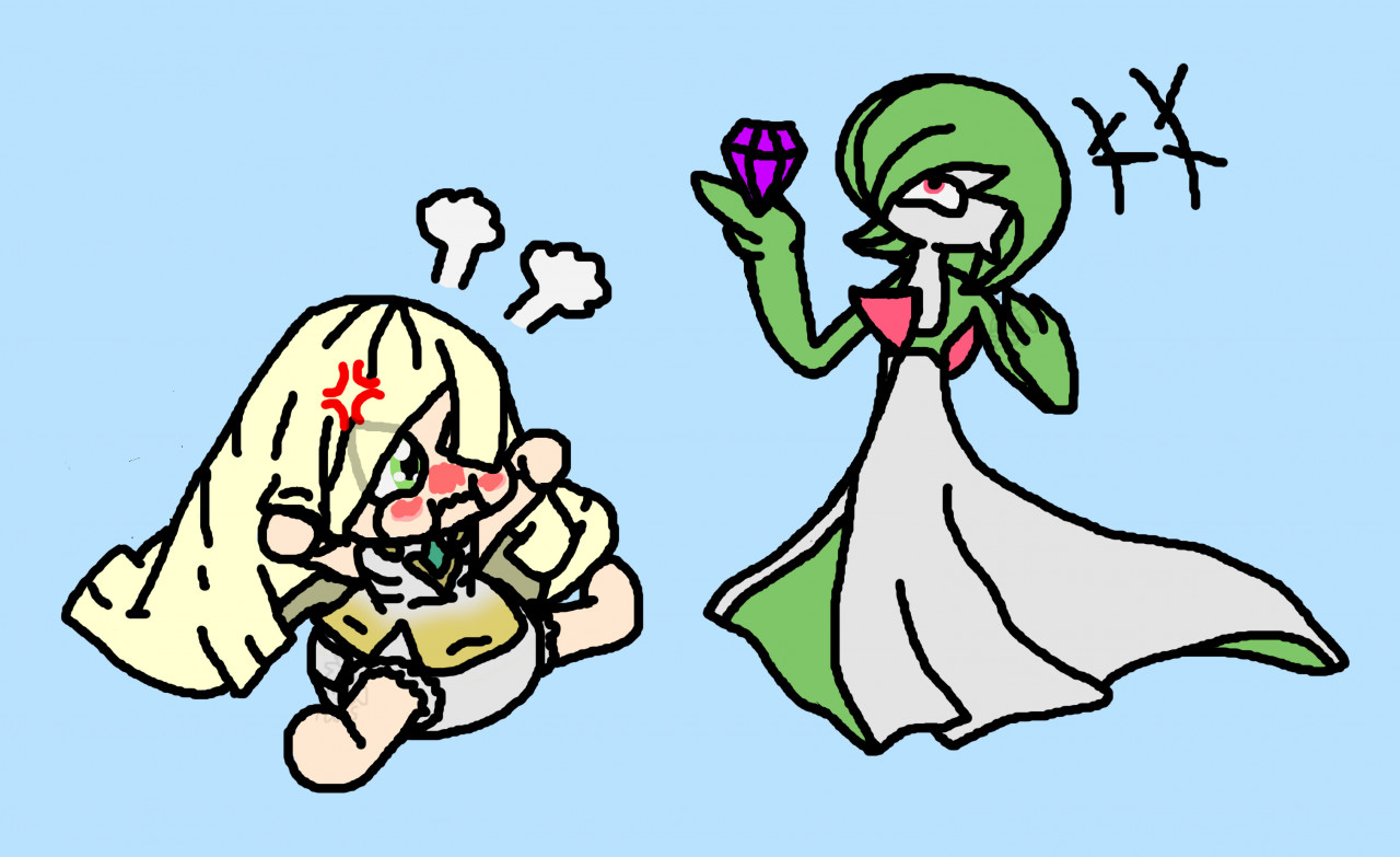 Lusamine Baby and laughing Gardevoir fanart req by FloppyPony -- Fur  Affinity [dot] net