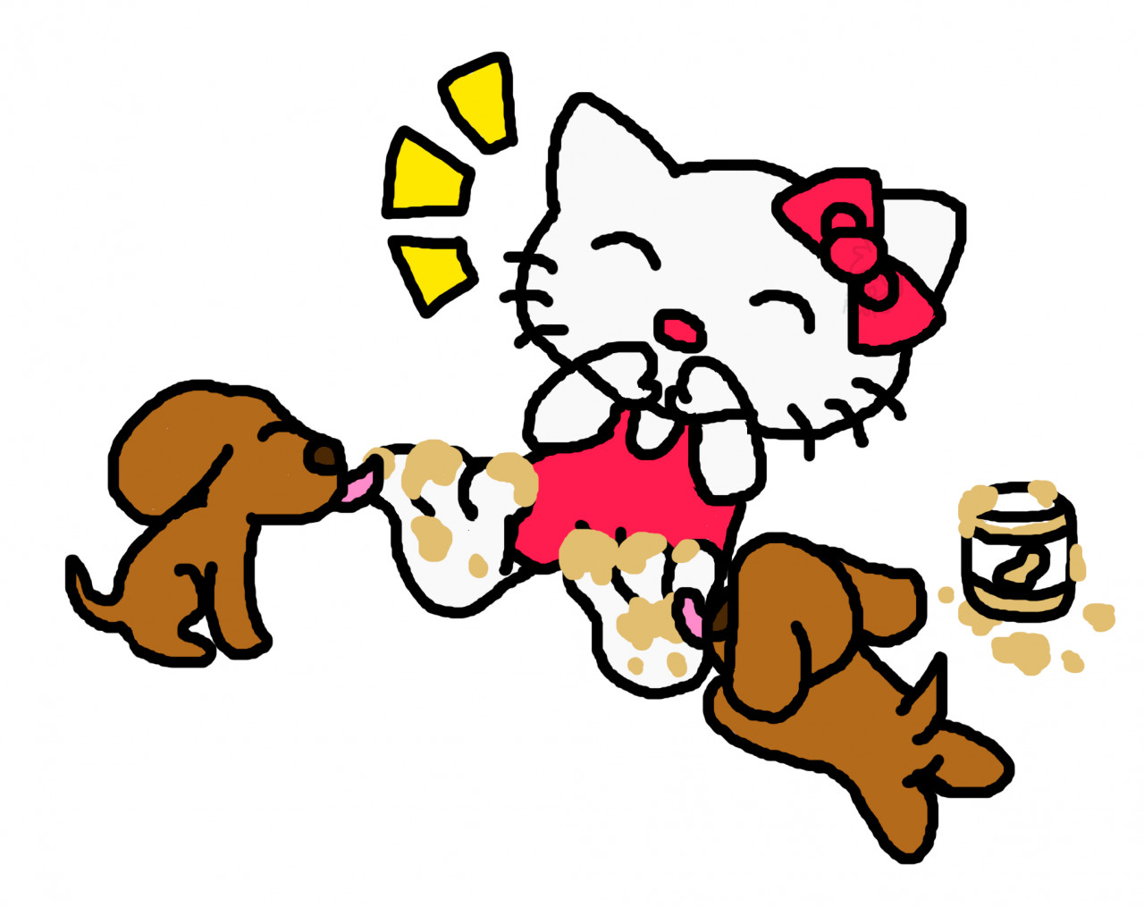 Hello Kitty Toes Licked by Dogs Req by FloppyPony -- Fur Affinity [dot] net