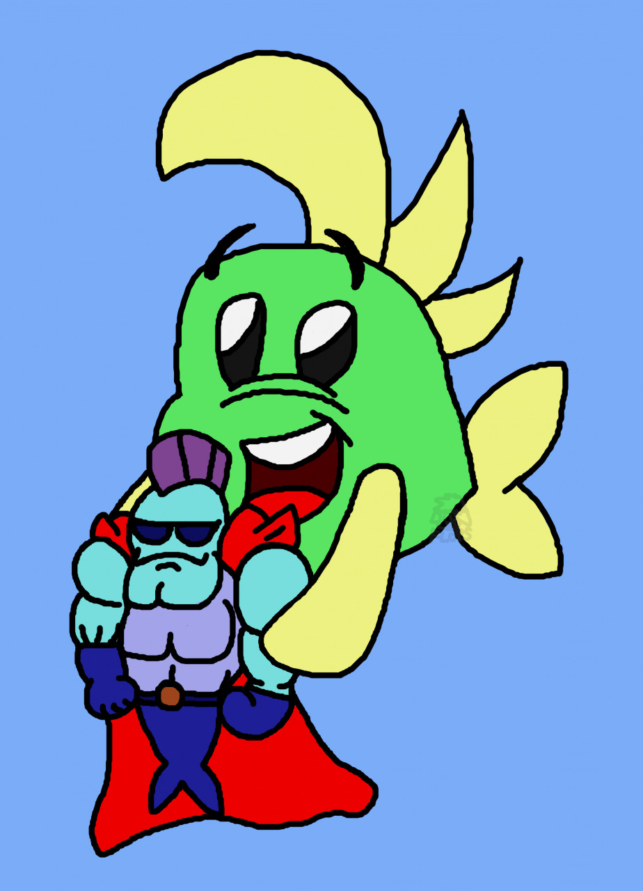 Freddi Fish Luther Fanart Req 5 by FloppyPony -- Fur Affinity [dot] net