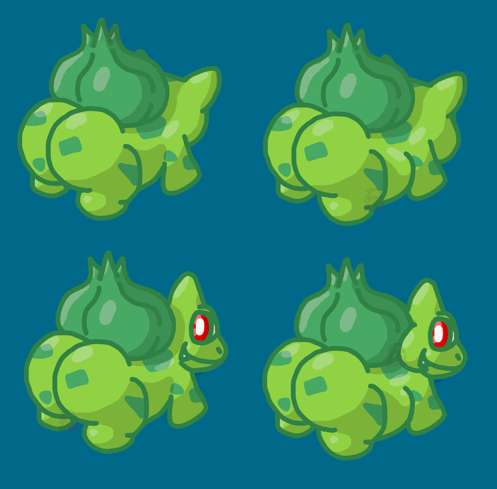 Shiny bulbasaur by biggustank on Newgrounds