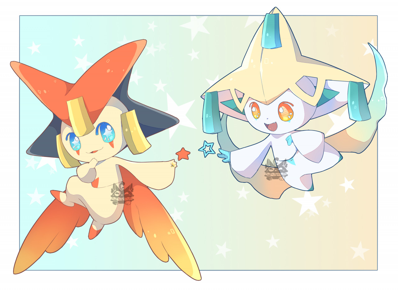 Jirachi and victini