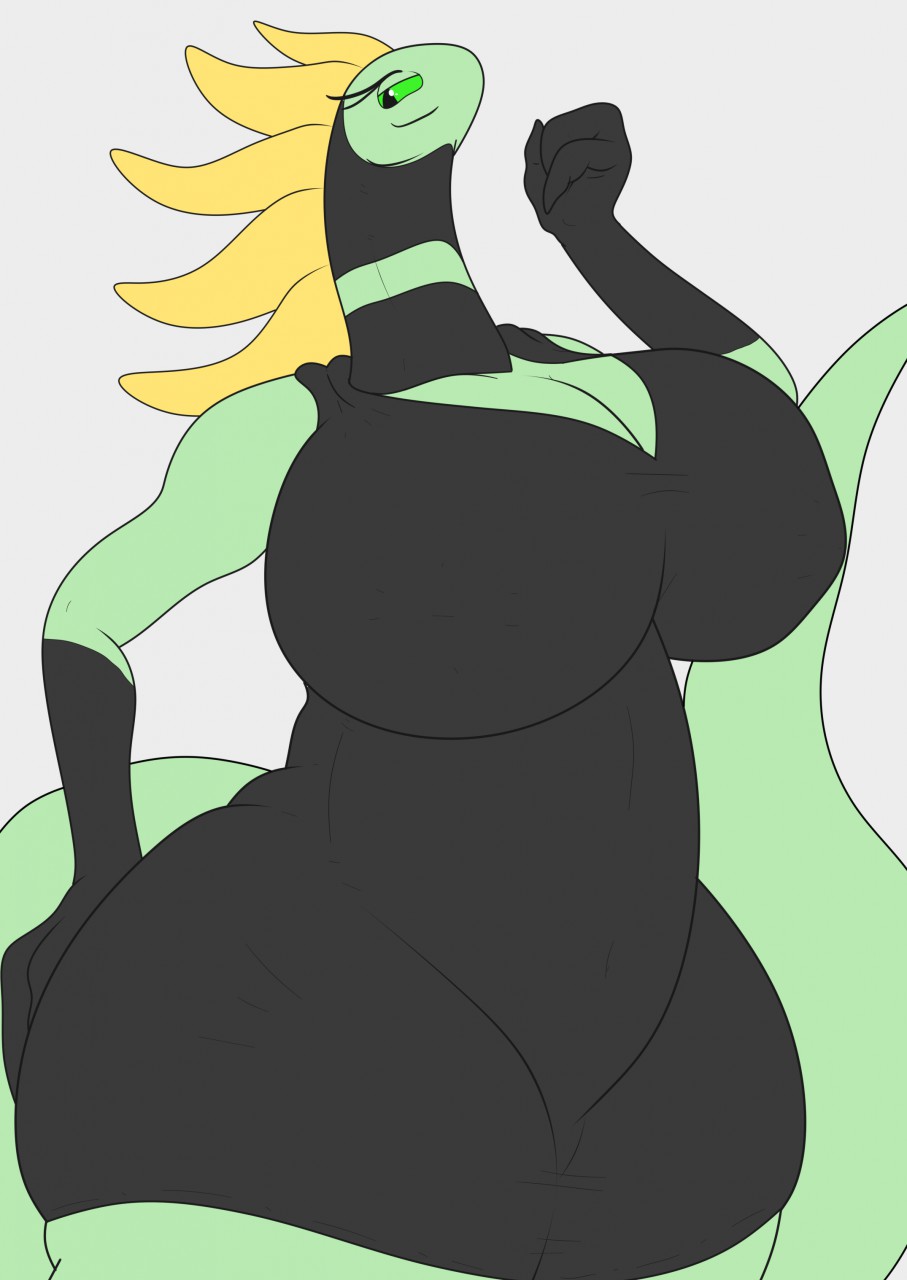 thicc alien girl! by FluffyLatios -- Fur Affinity [dot] net