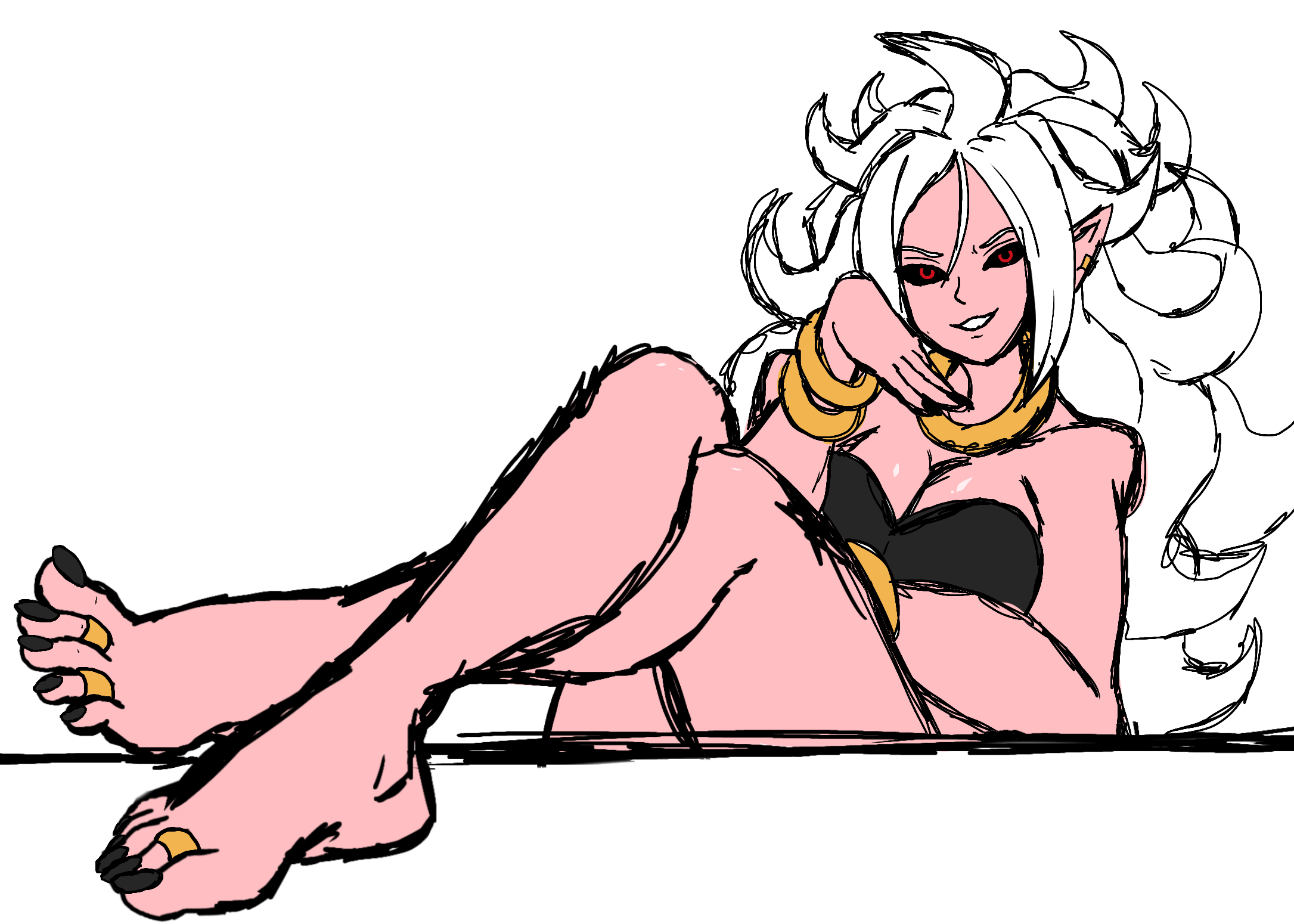 Android 21 legs out. 