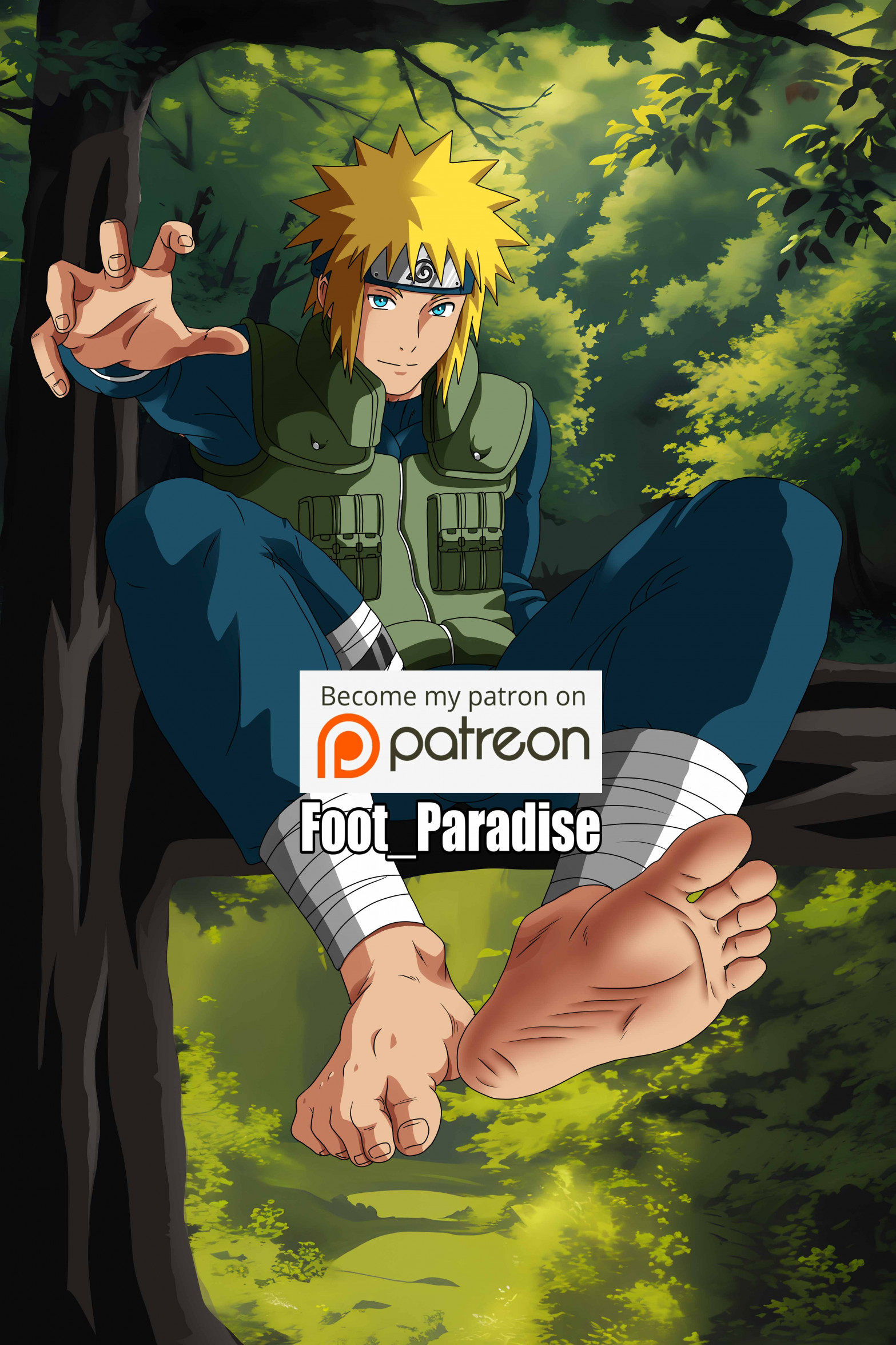 Minato barefoot by Footparadiseart -- Fur Affinity [dot] net