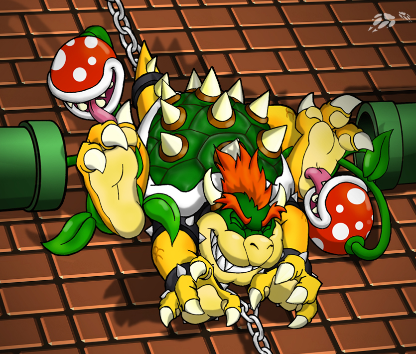 Bowser does NOT want his feet licked? 