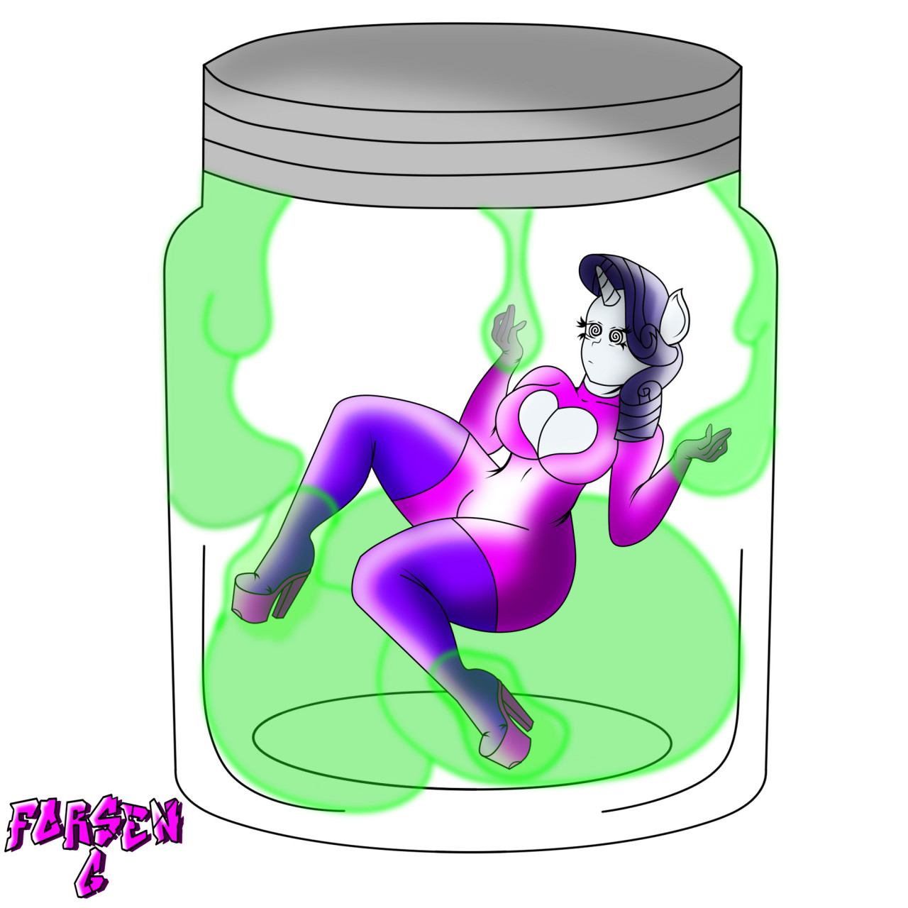 Rarity in a jar under hypnosis by FoRsEn_G_295 -- Fur Affinity [dot] net