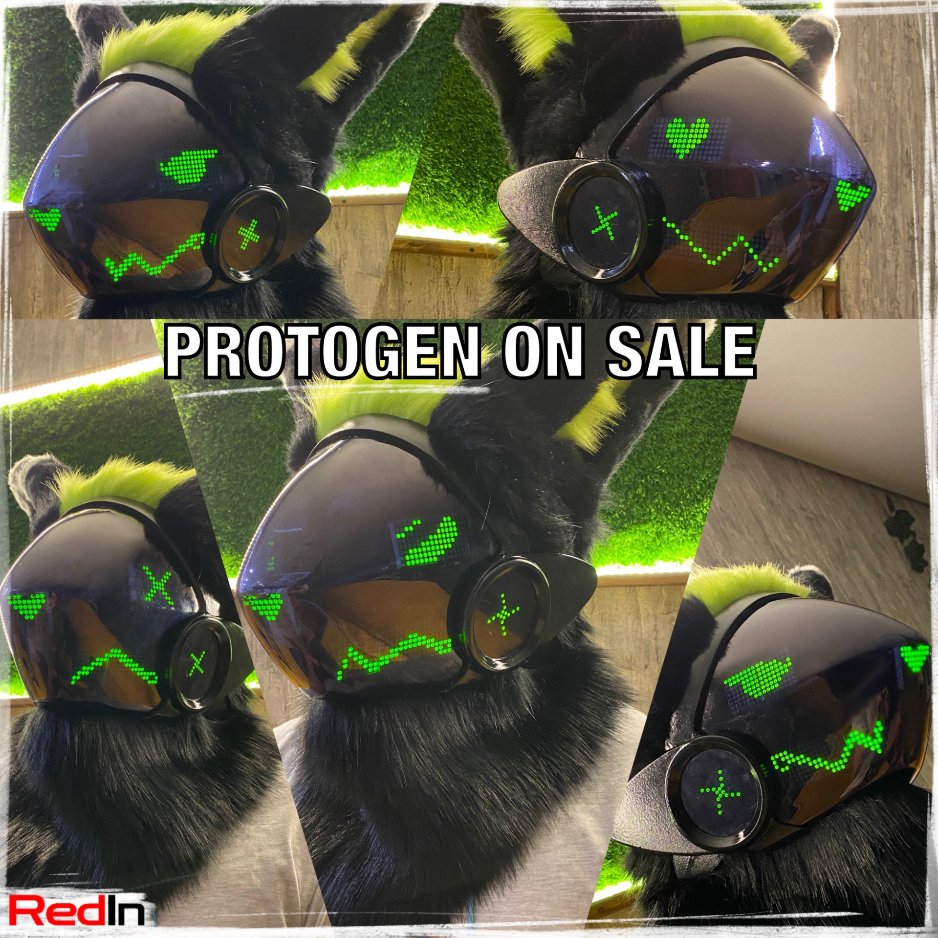 blue protogen head by RedIn -- Fur Affinity [dot] net