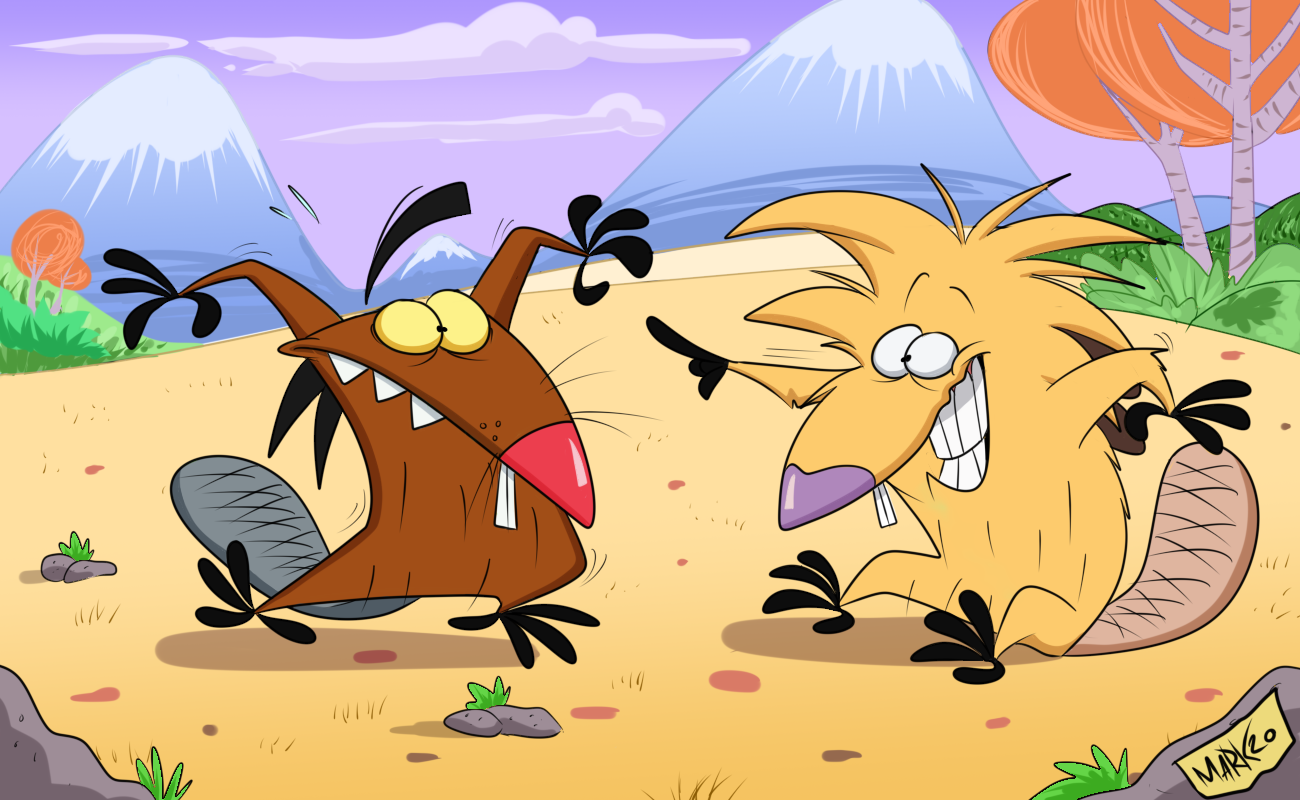 Click to change the View. angry beavers. 