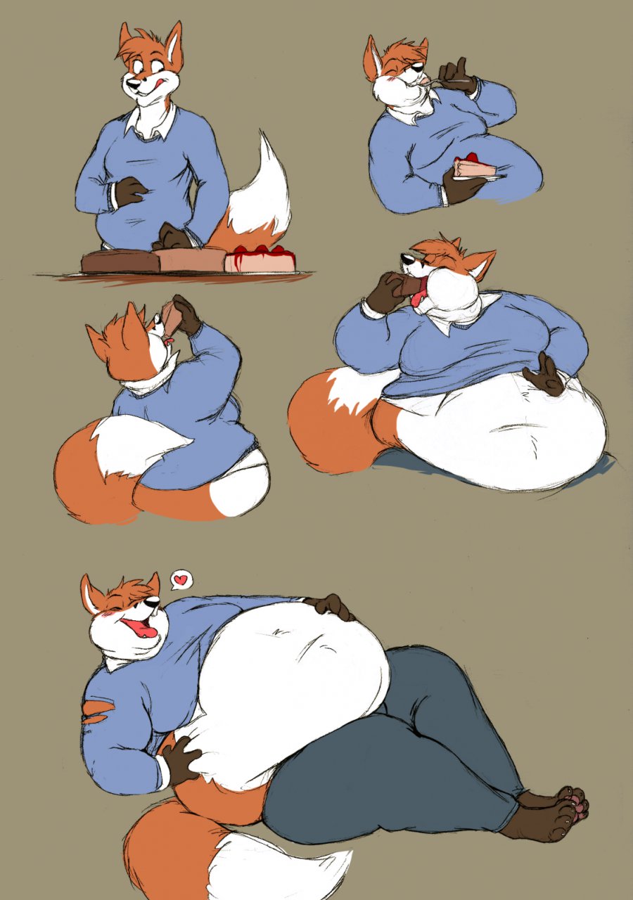 Fat furry Fox Weight gain