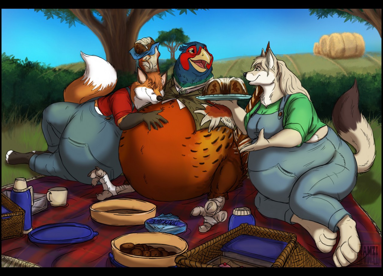 Picnicking With A Pheasant By Foxcall Fur Affinity Dot Net
